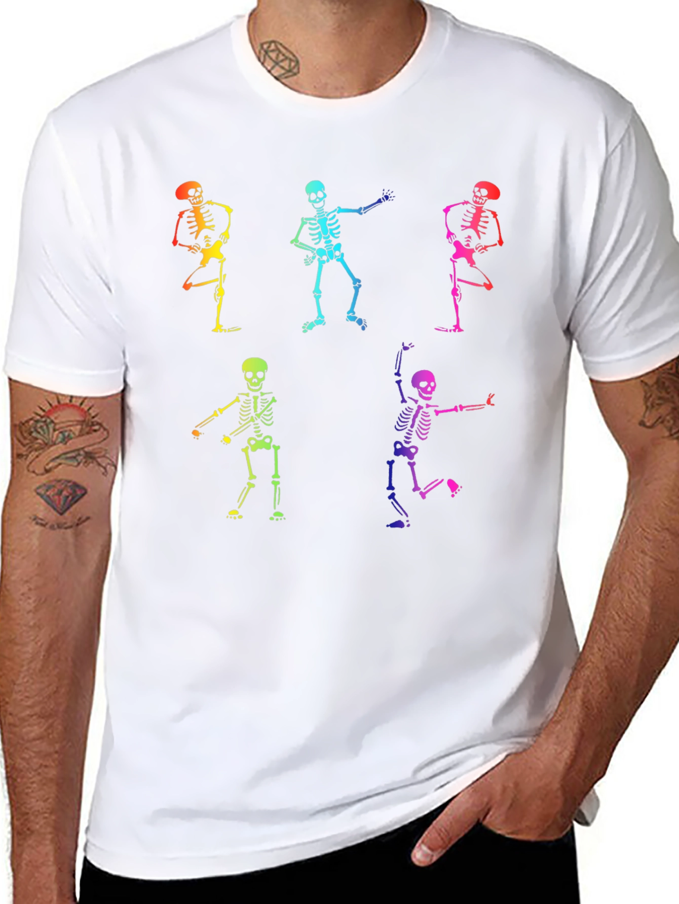 Dancing Skeletons Graphic T-Shirt