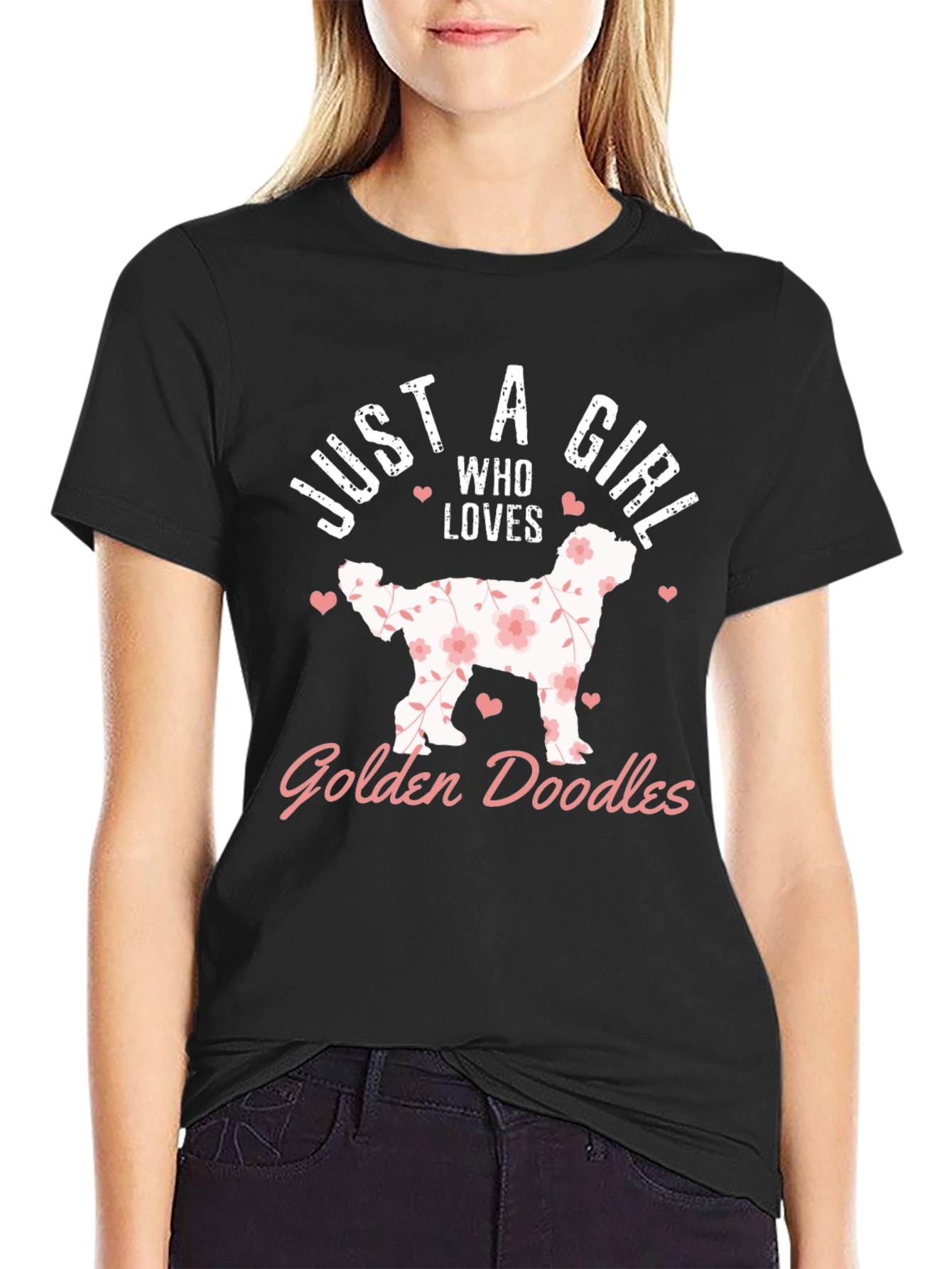 Just A Girl Who Loves Golden Doodles T-Shirt