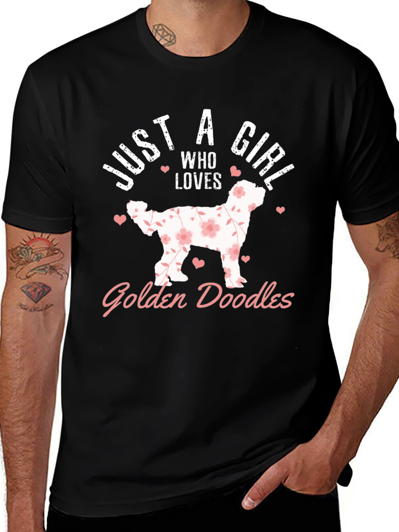 Just A Girl Who Loves Golden Doodles T-Shirt