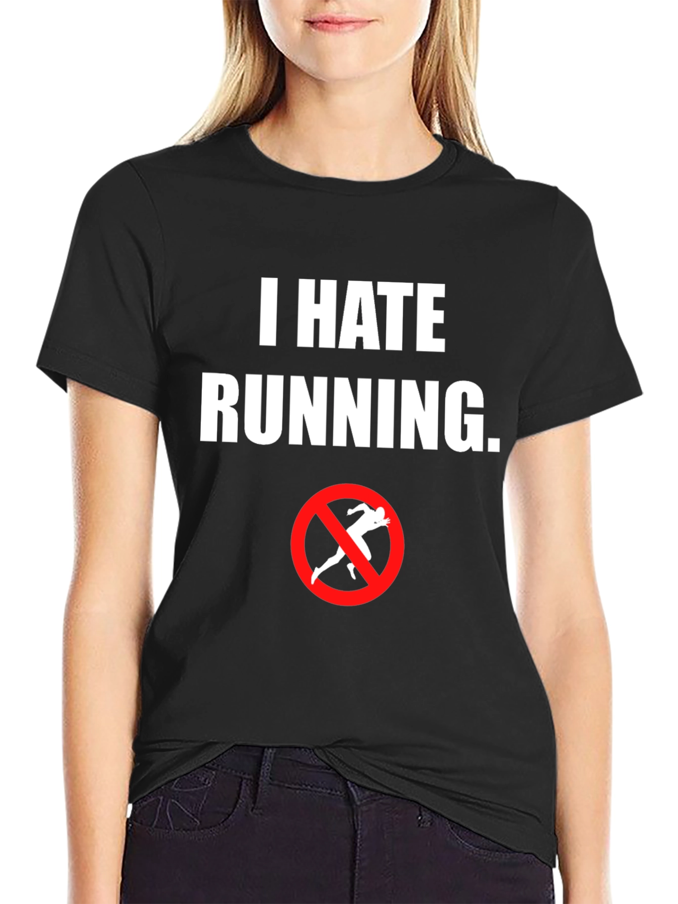 I Hate Running T-Shirt - Anti-Running Graphic Tee