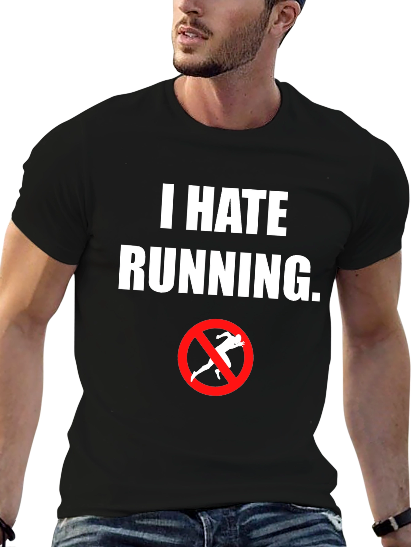 I Hate Running T-Shirt - Anti-Running Graphic Tee