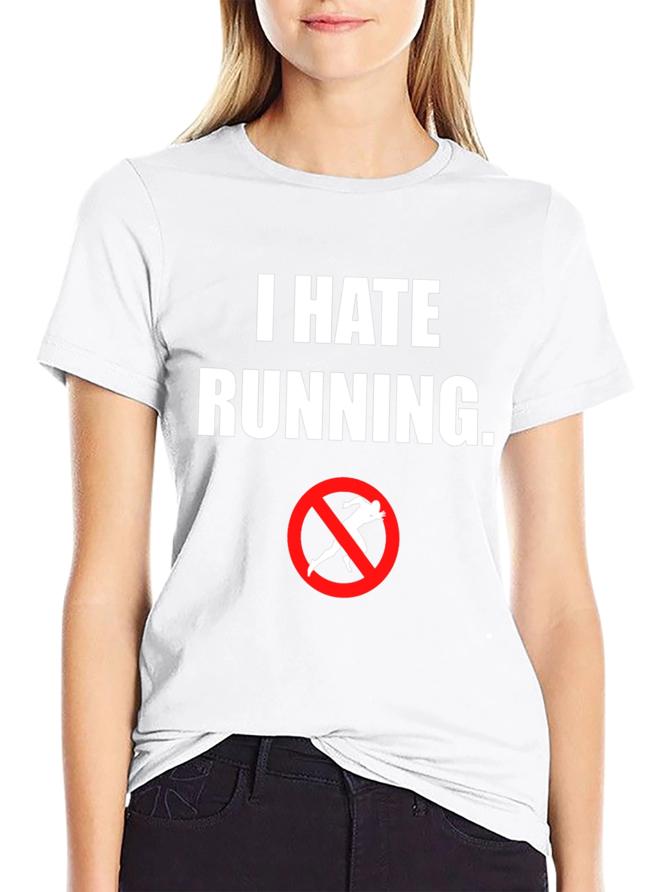 I Hate Running T-Shirt - Anti-Running Graphic Tee