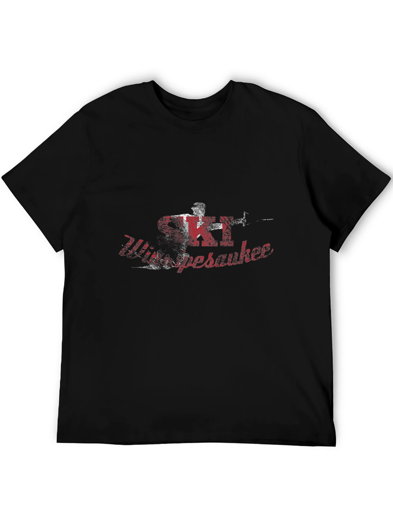 Retro Ski Winnipesaukee Black T-Shirt
