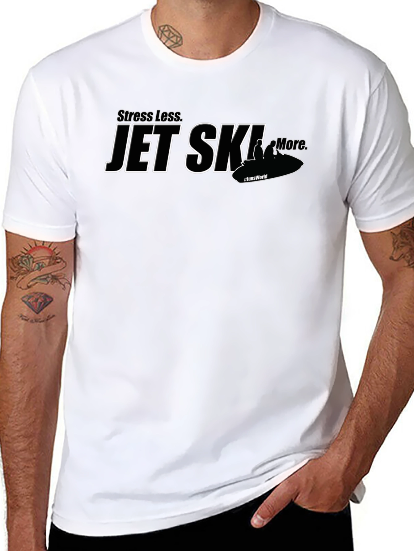 Stress Less Jet Ski More Graphic T-Shirt