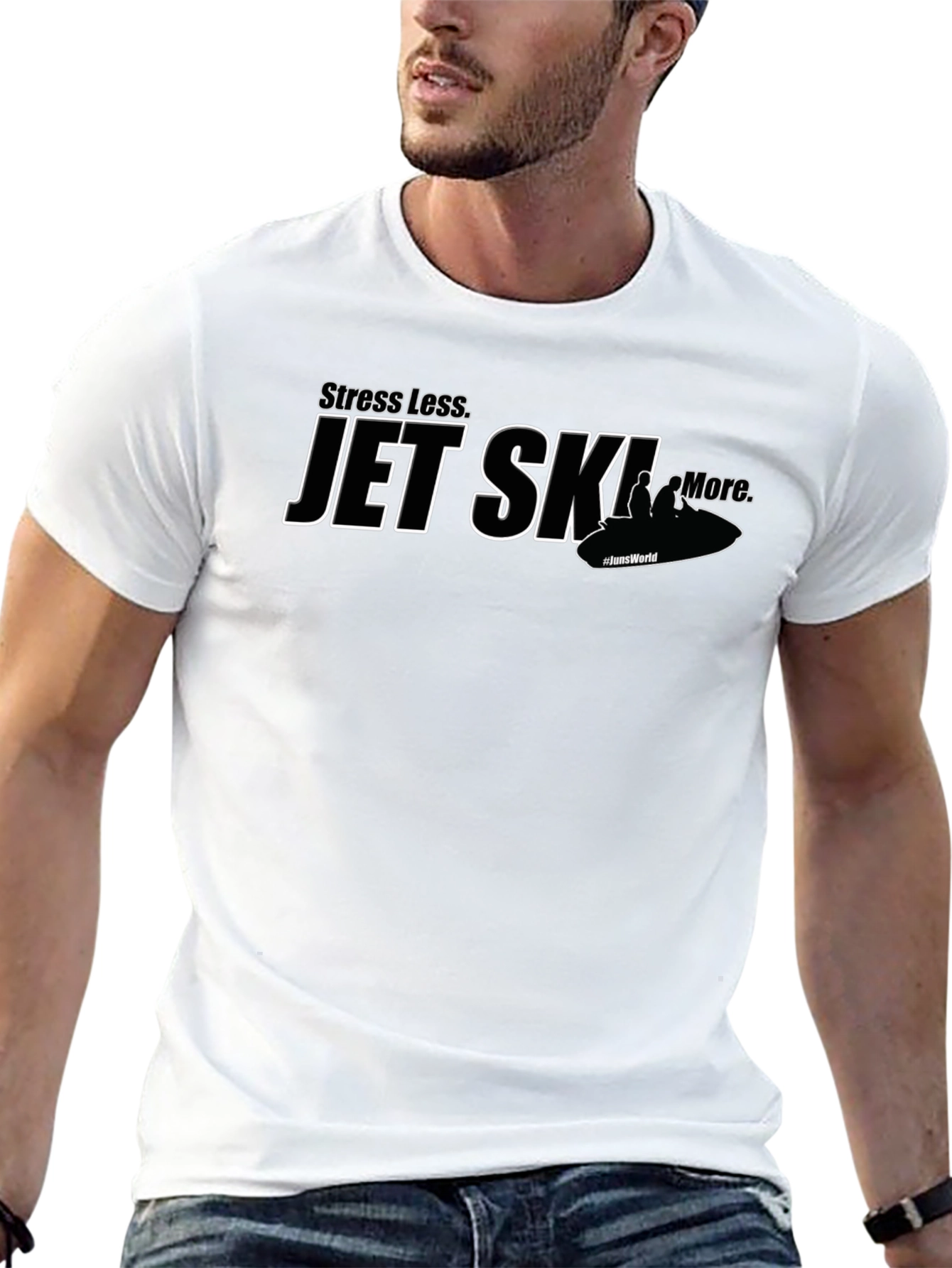 Stress Less Jet Ski More Graphic T-Shirt