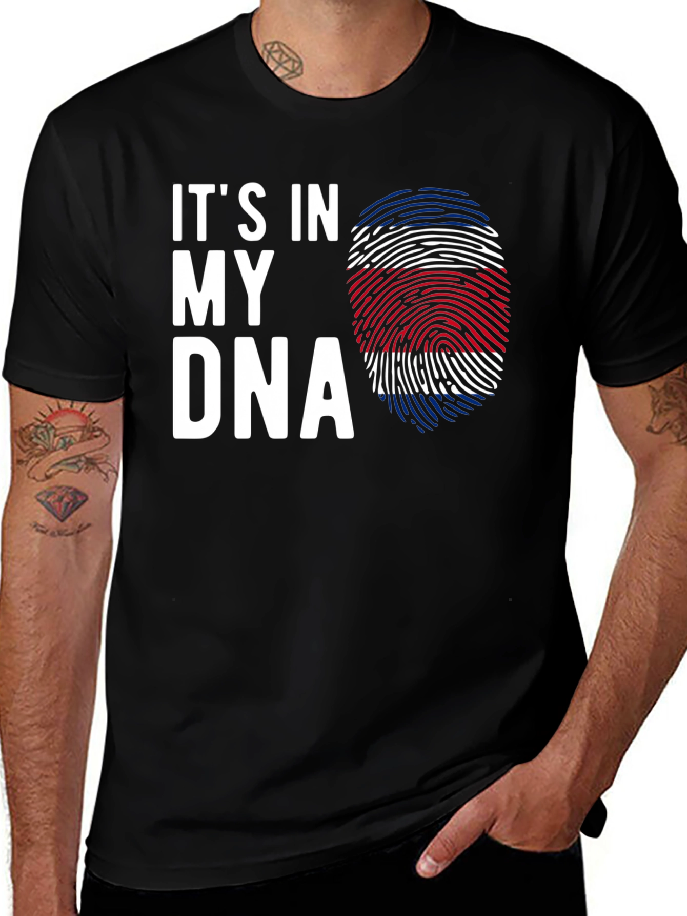 Costa Rica DNA T-Shirt -  Patriotic Pride Tee