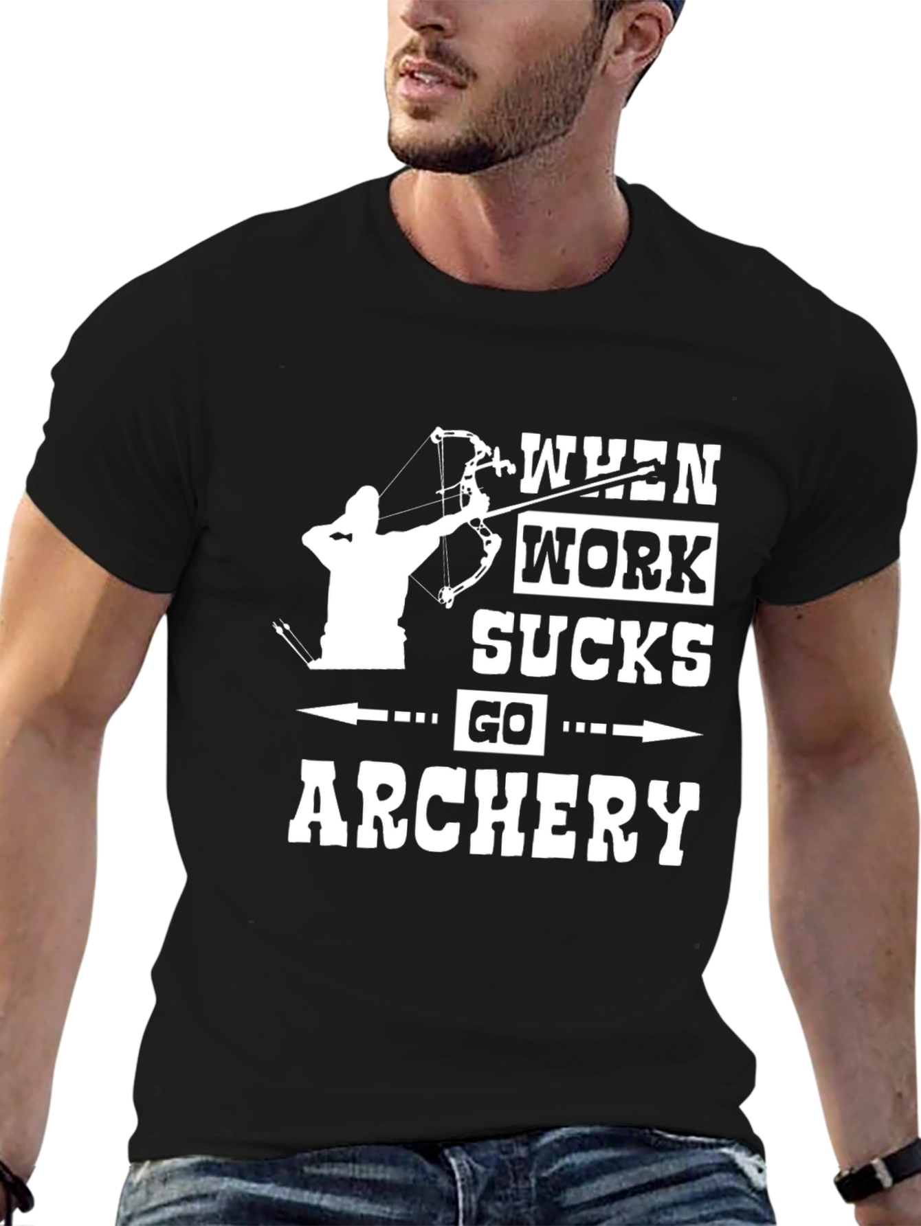 Archery T-Shirt - When Work Sucks Go Archery!
