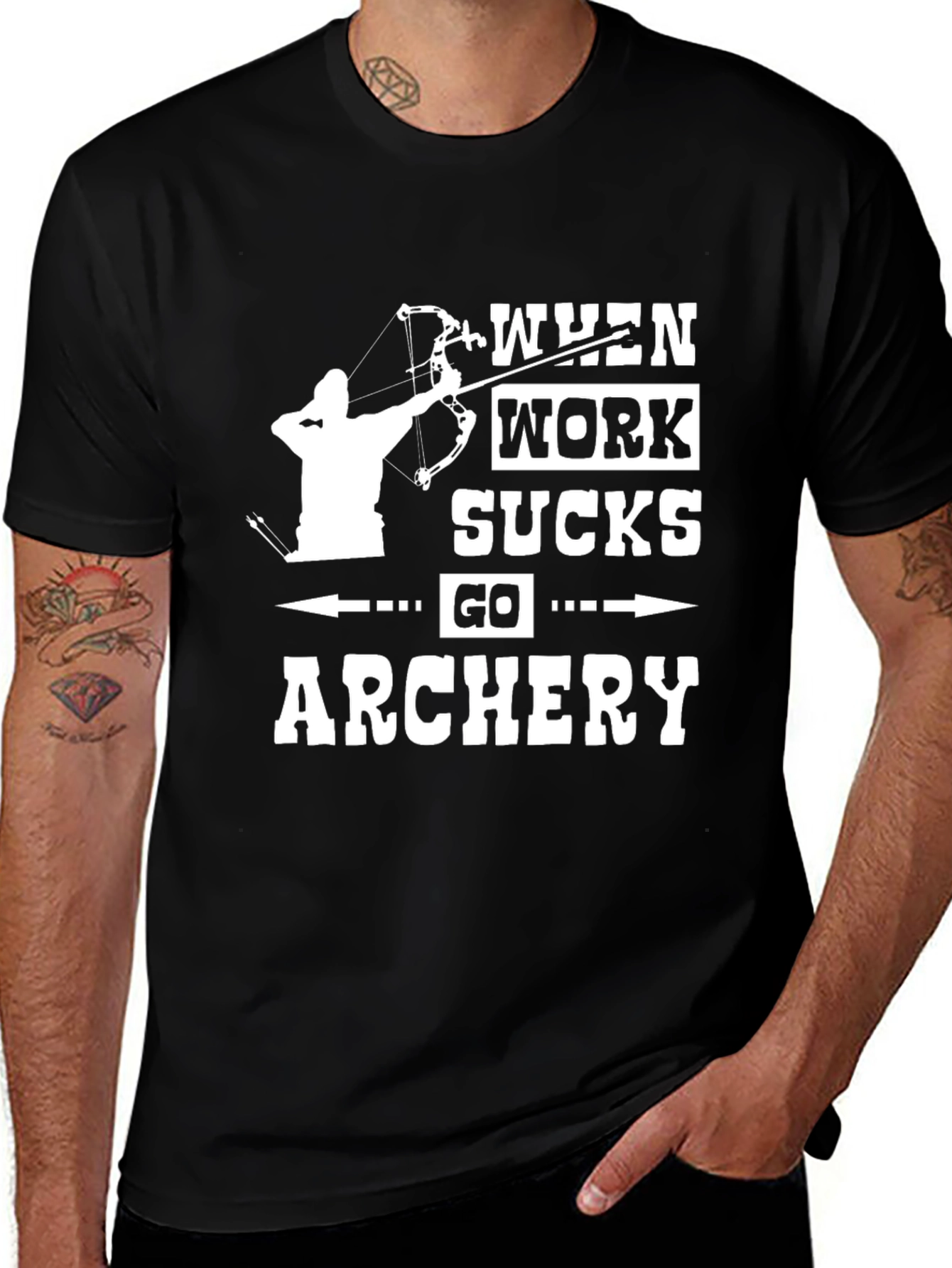 Archery T-Shirt - When Work Sucks Go Archery!