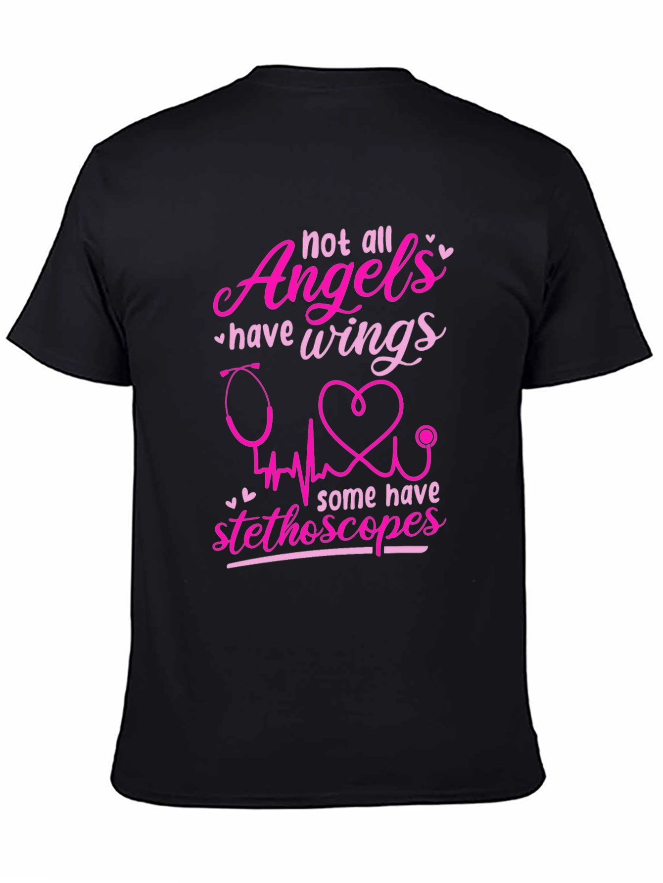 Angel Stethoscope Graphic Tee - Nurse Appreciation