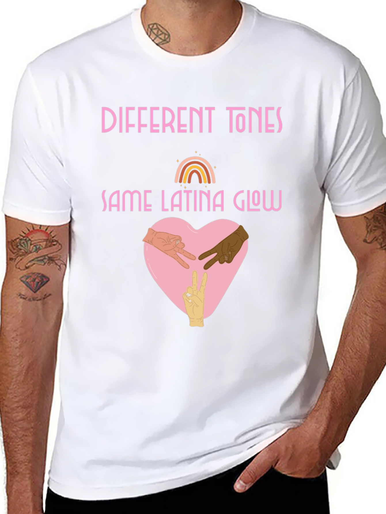 Different Tones Same Latina Glow T-Shirt