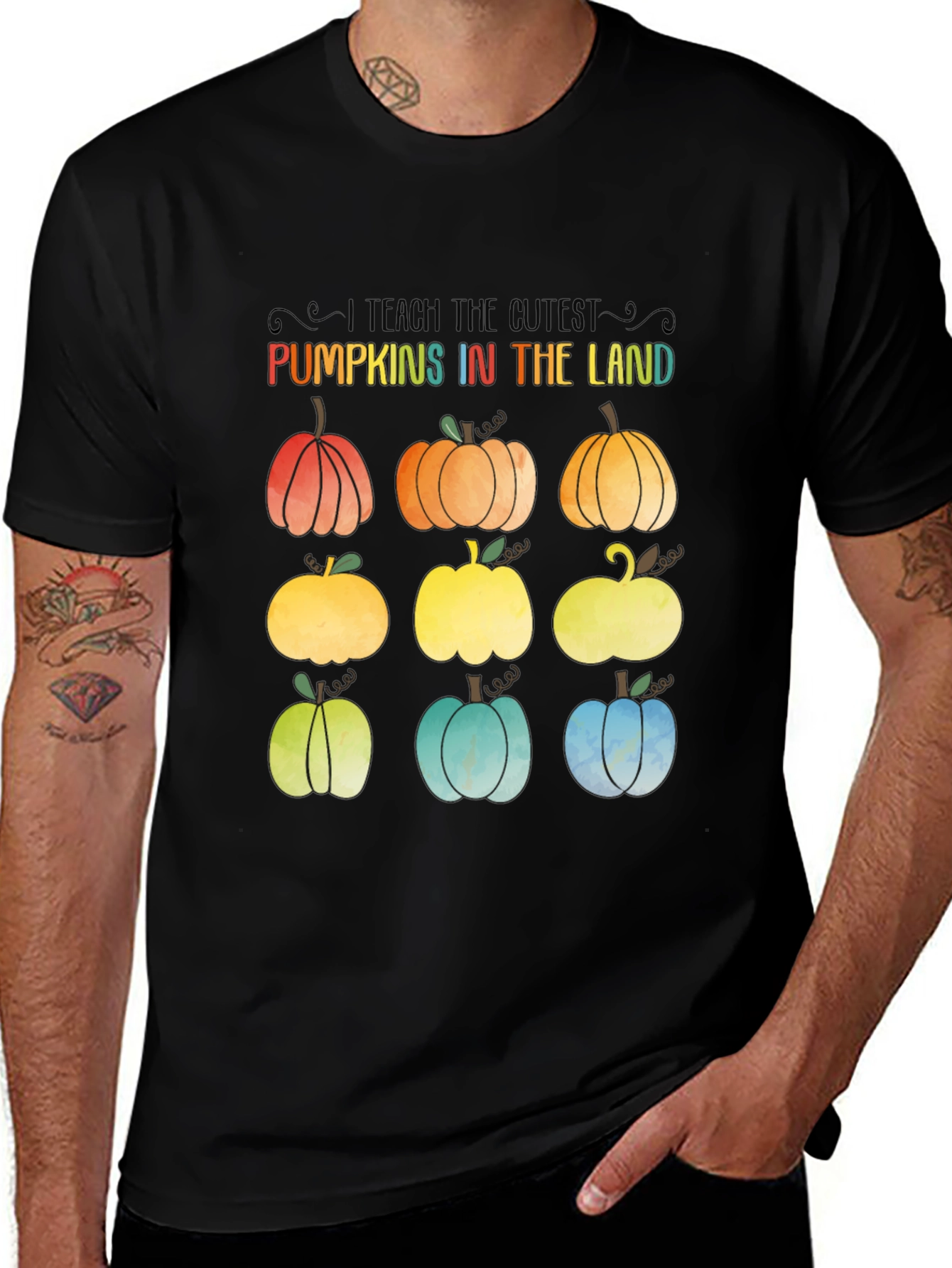Cute Pumpkin Teacher T-Shirt