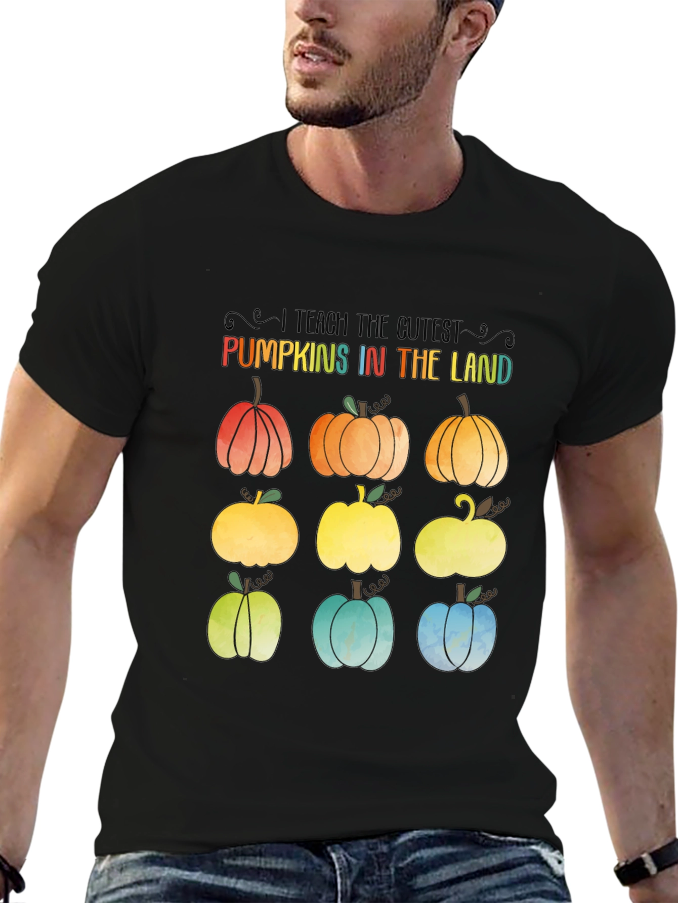 Cute Pumpkin Teacher T-Shirt