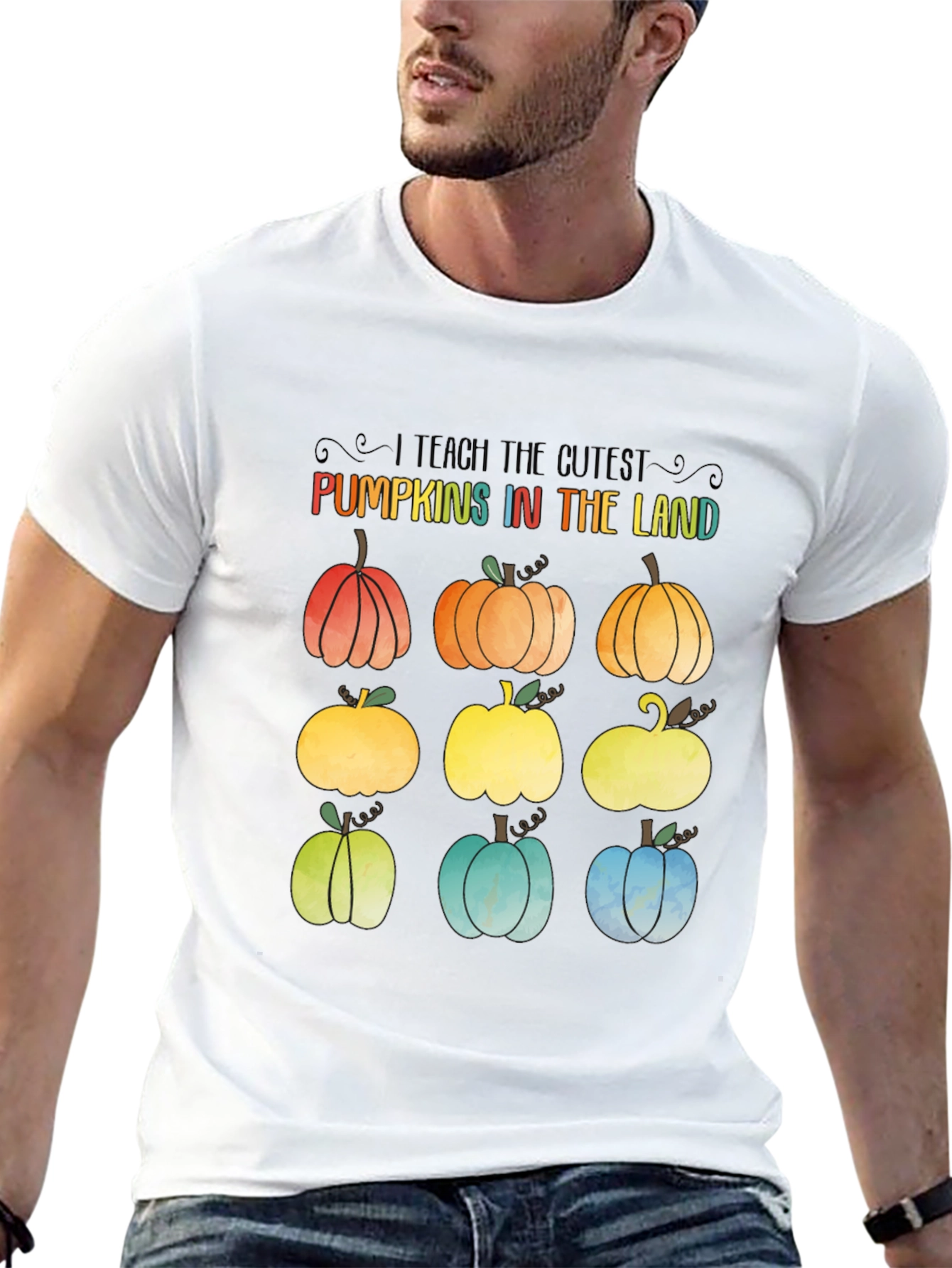 Cute Pumpkin Teacher T-Shirt