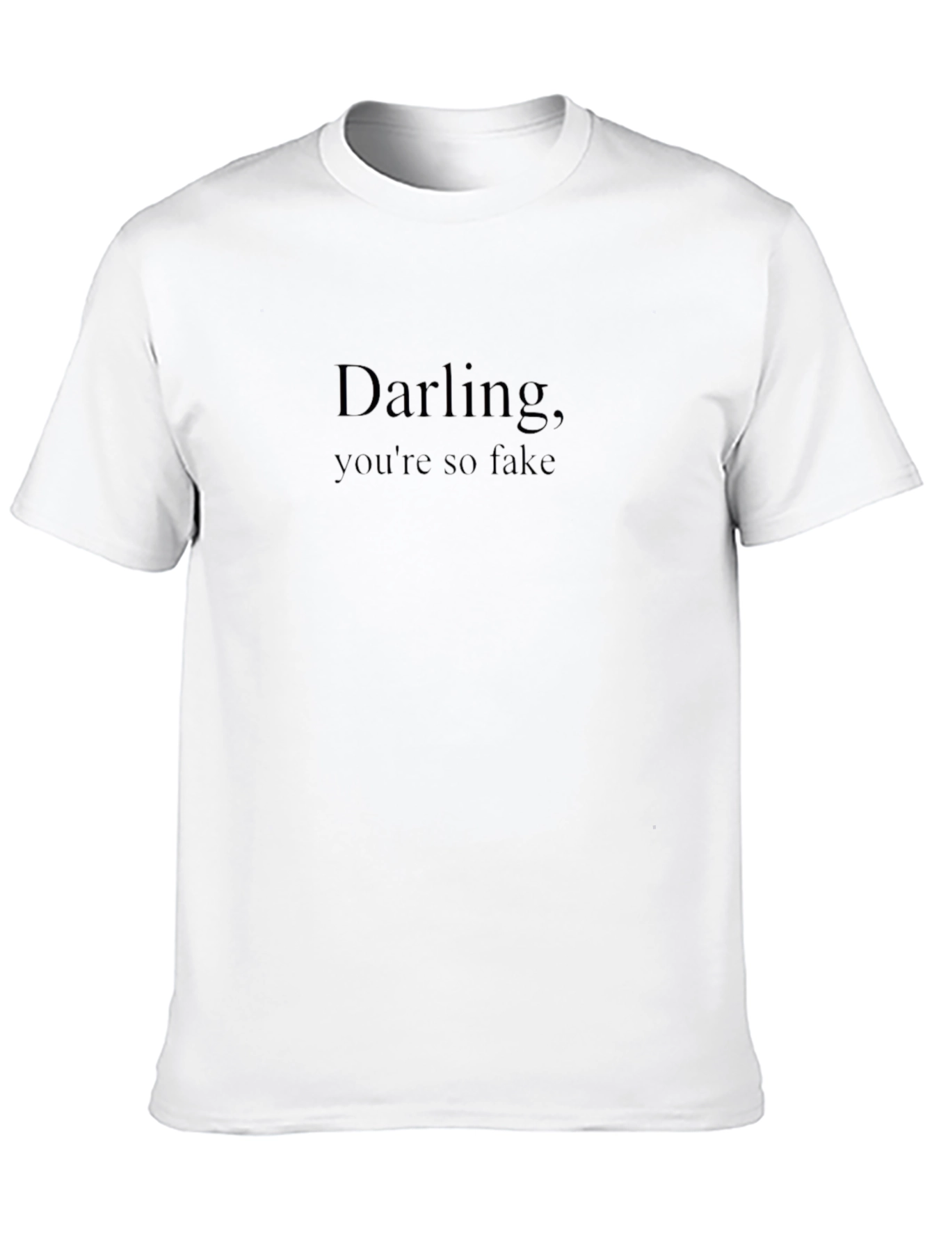 Darling Youre So Fake -  Mens Black Graphic Tee