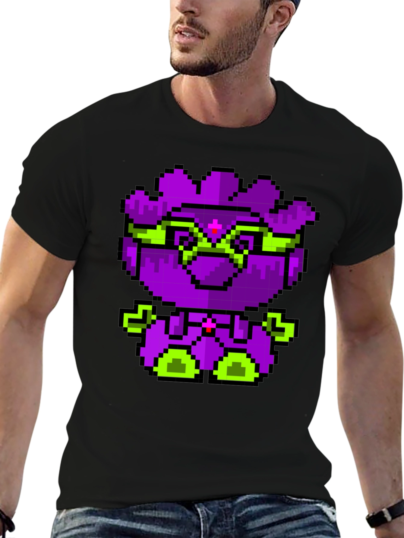 Pixel Monster T-Shirt - Retro Gaming Style