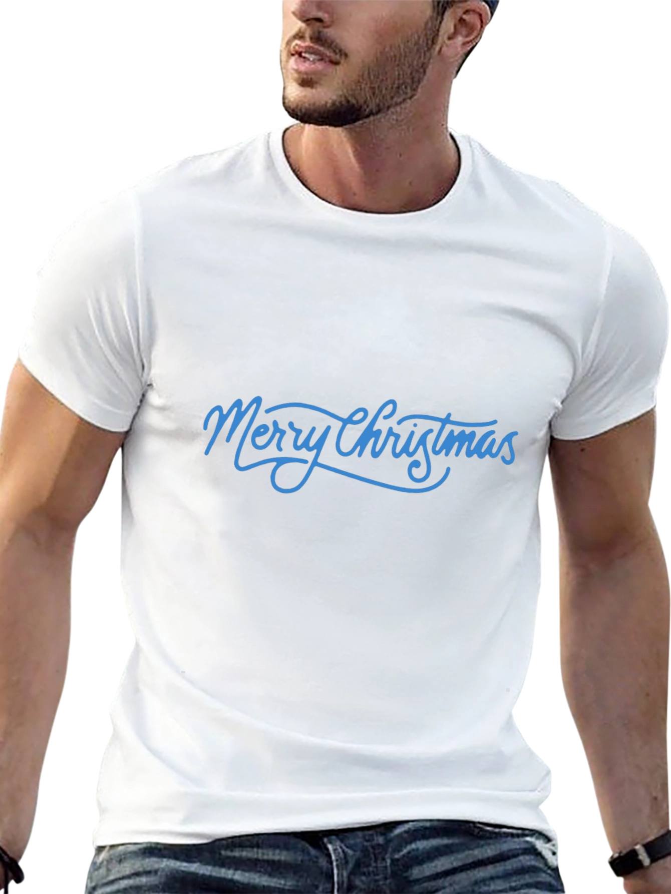 Merry Christmas Black Tee