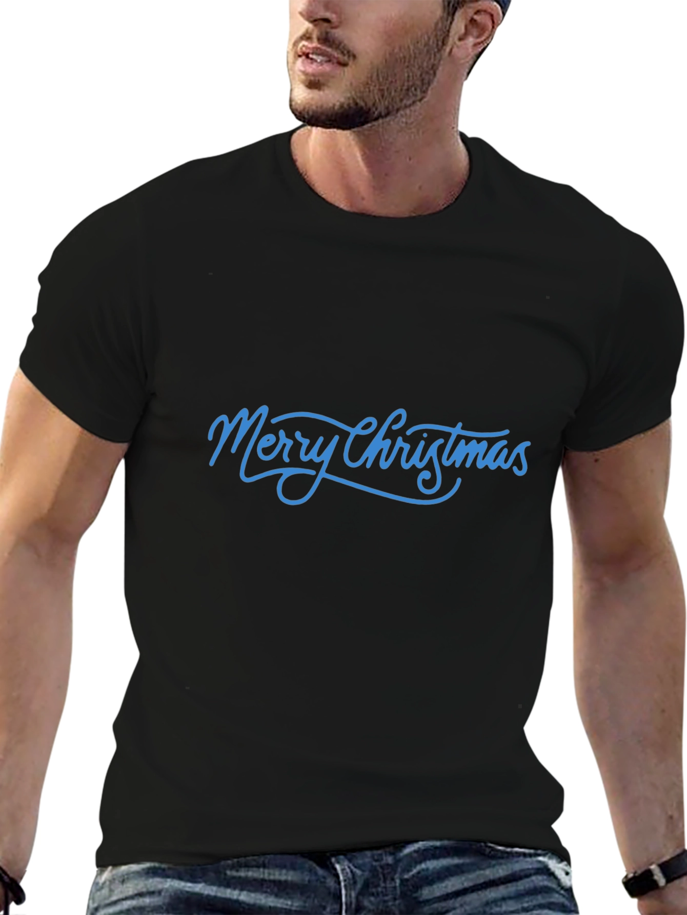 Merry Christmas Black Tee