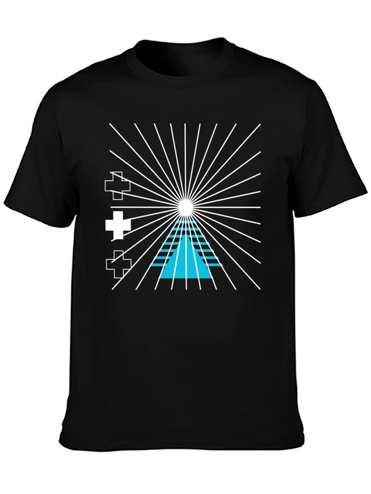 Abstract Graphic Tee - Black