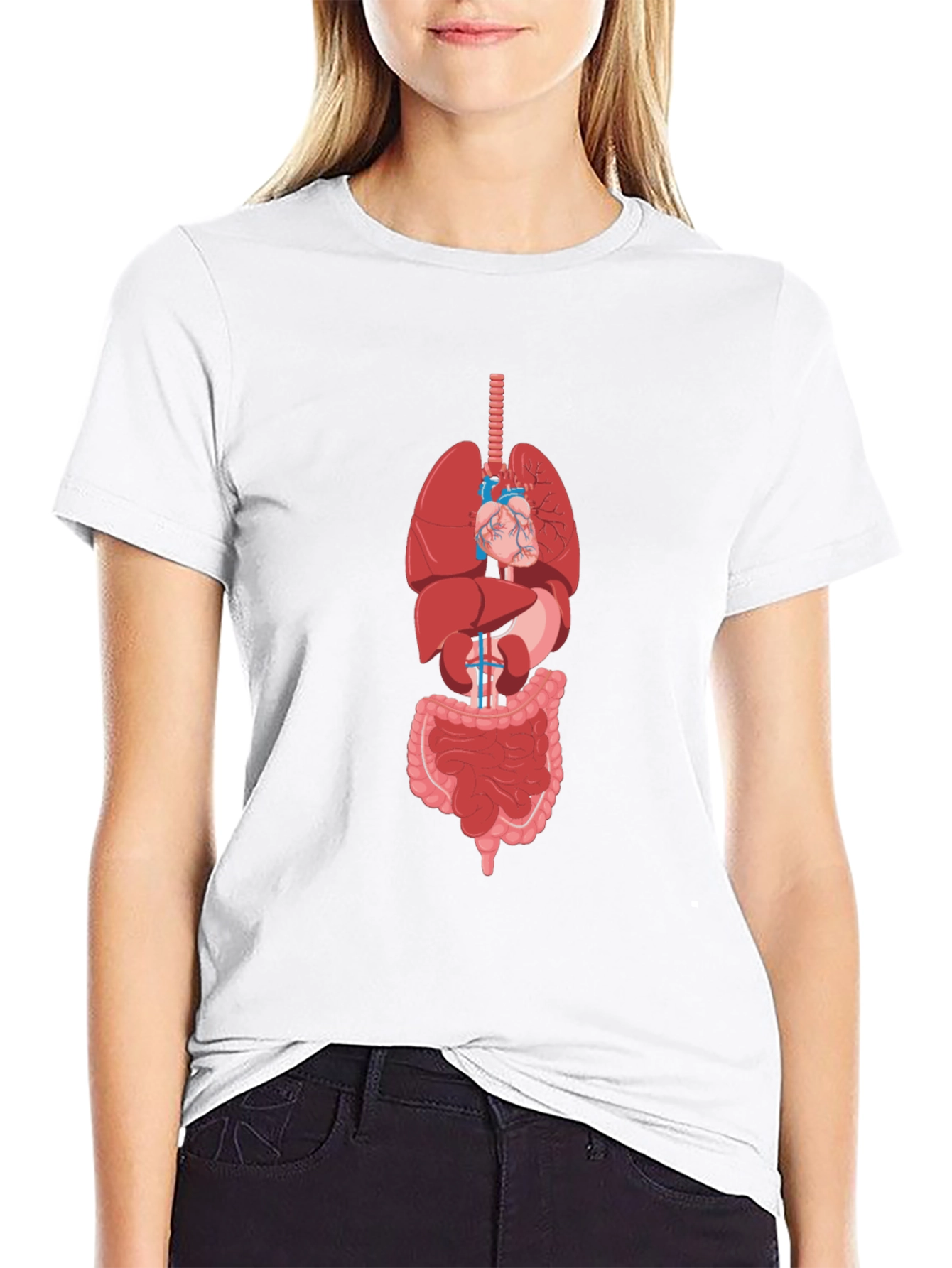Anatomy Print T-Shirt - Unique Graphic Tee