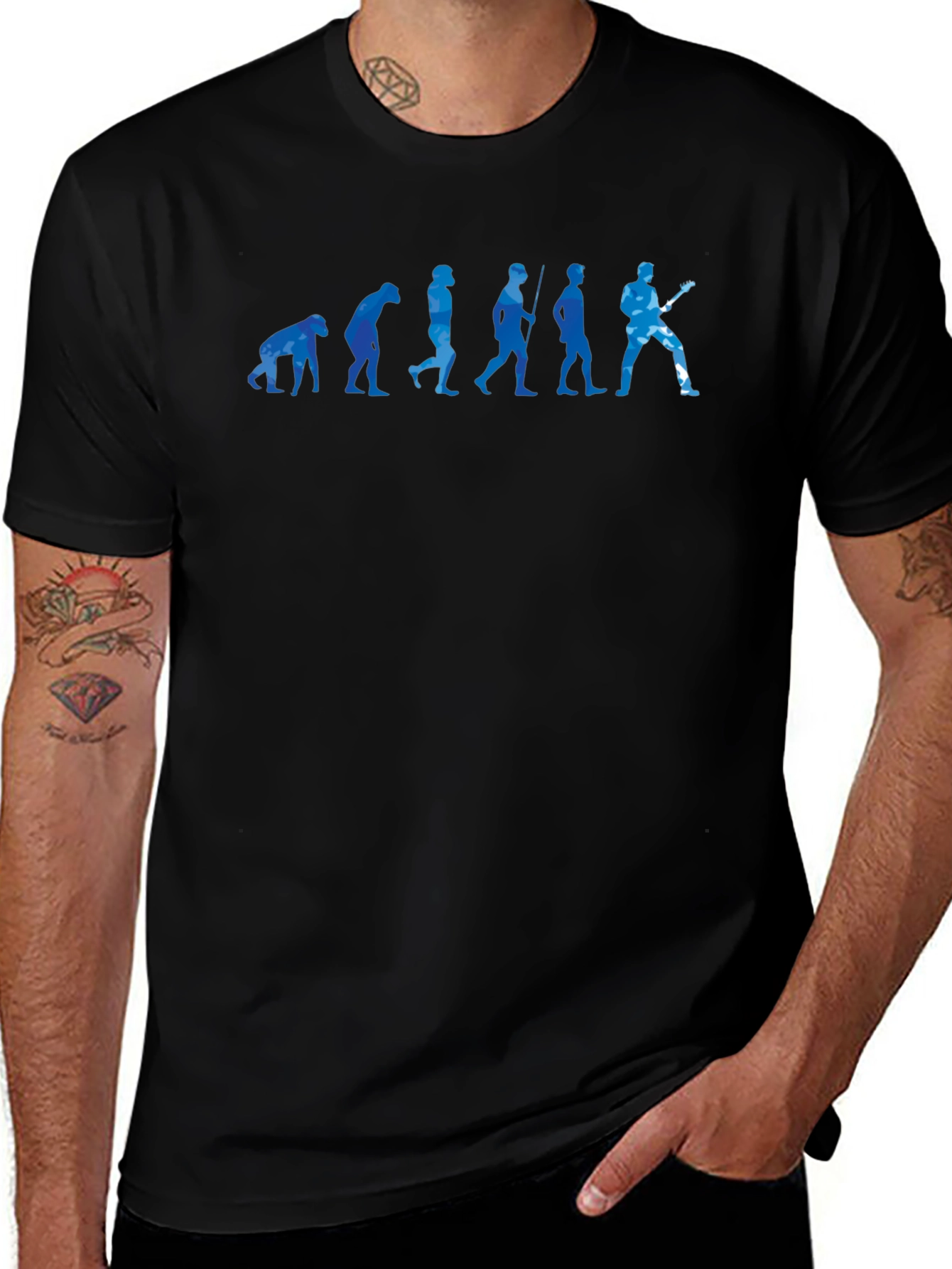 Evolution of Rock Black T-Shirt