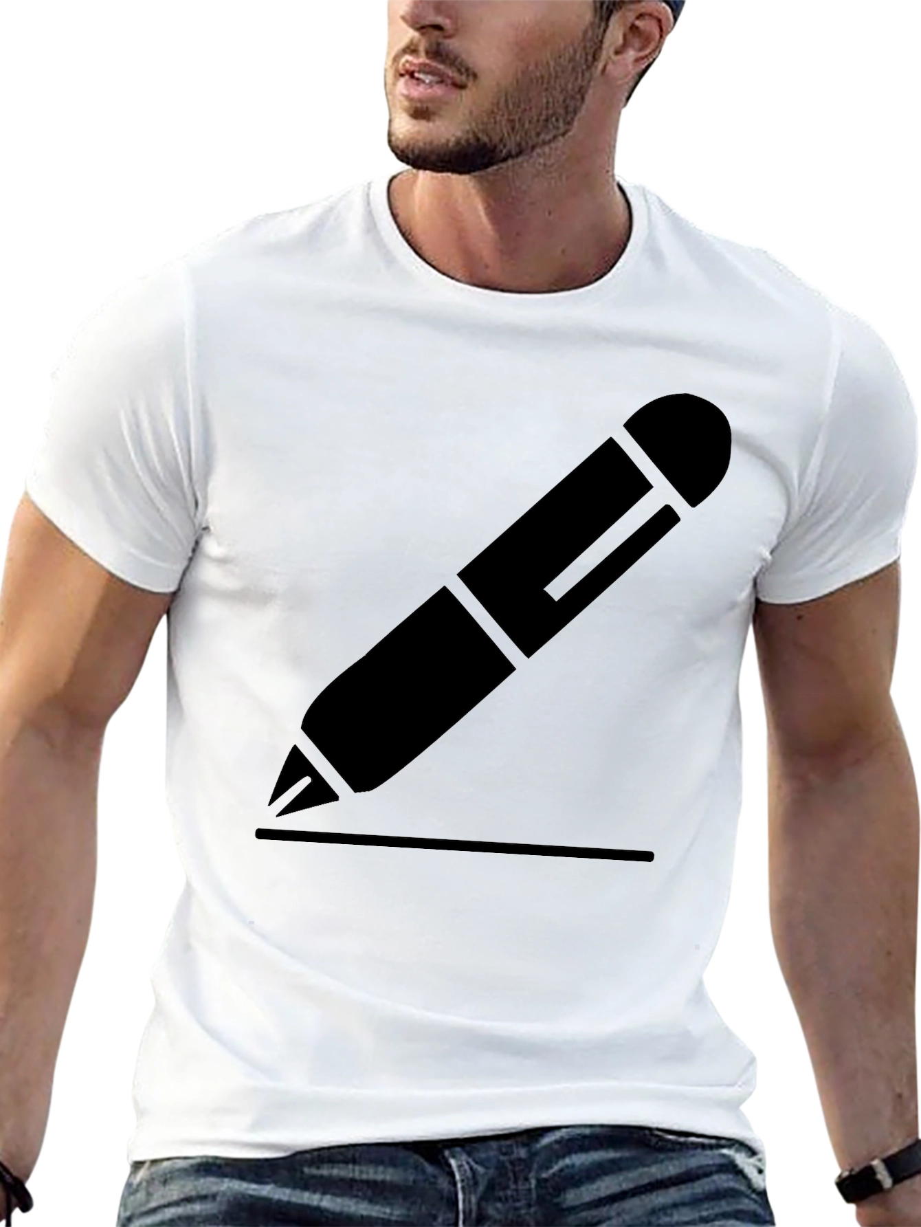 Black Pencil Graphic Tee