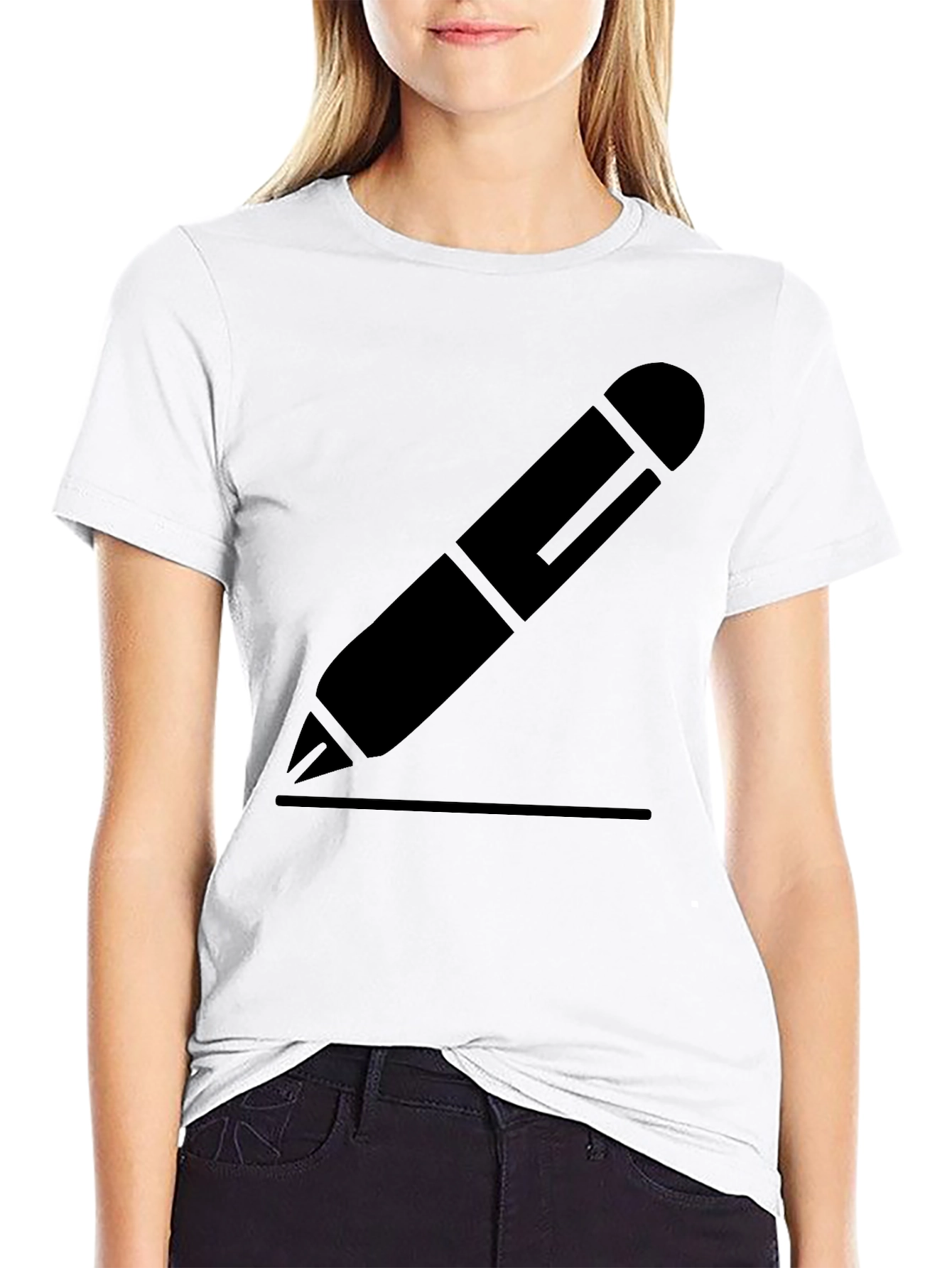 Black Pencil Graphic Tee