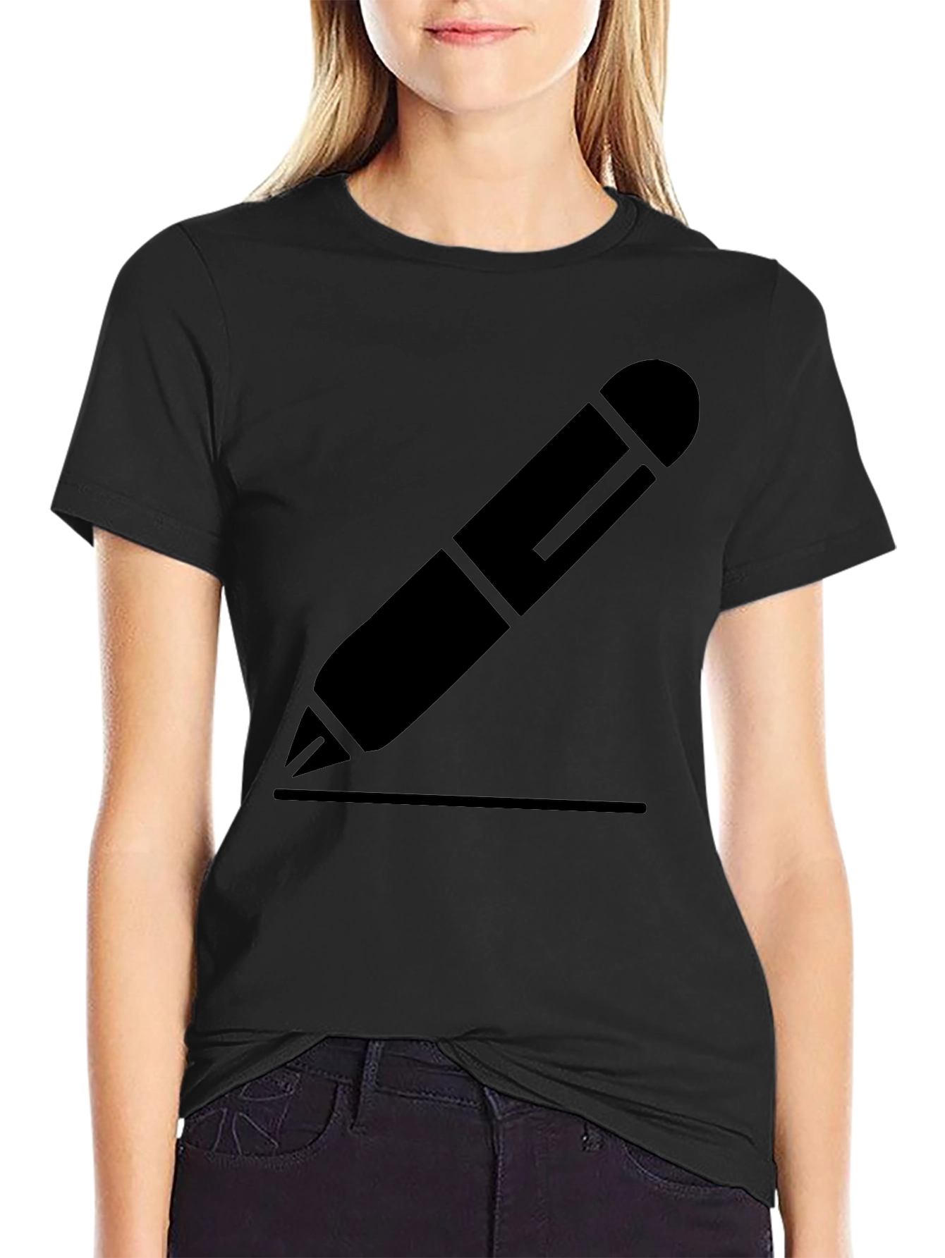 Black Pencil Graphic Tee