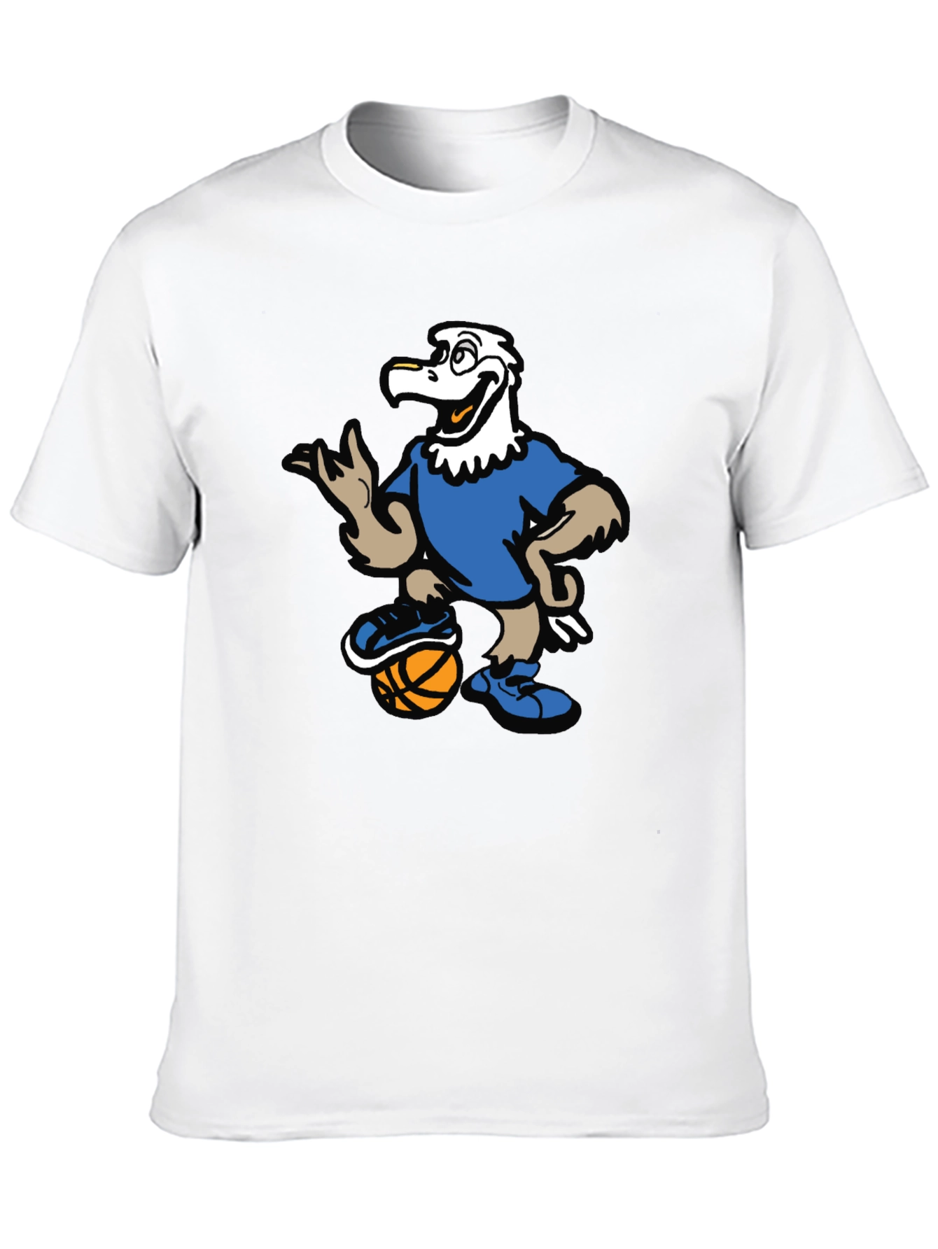 Cartoon Eagle Basketball T-Shirt