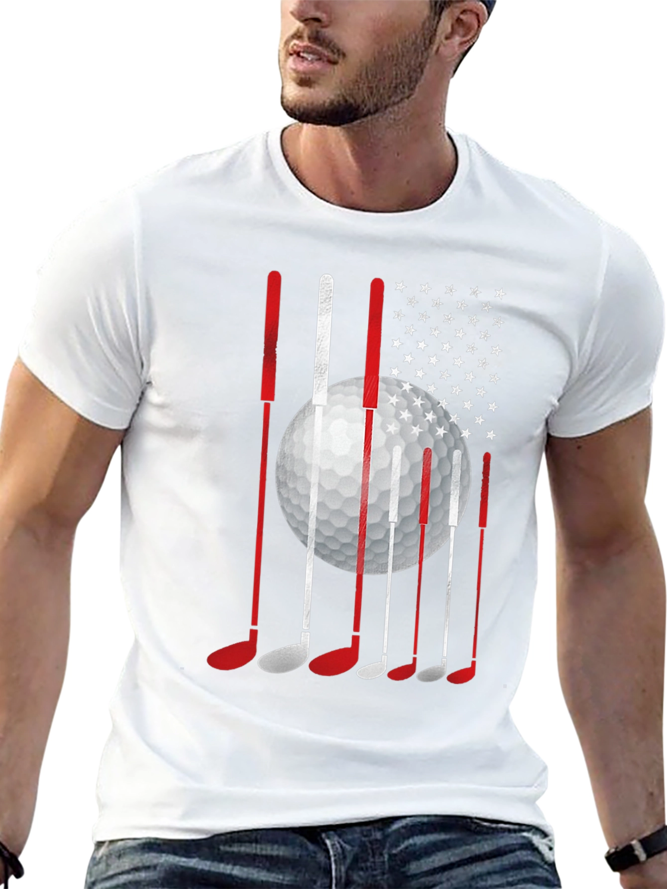 Golf USA Flag Graphic Tee