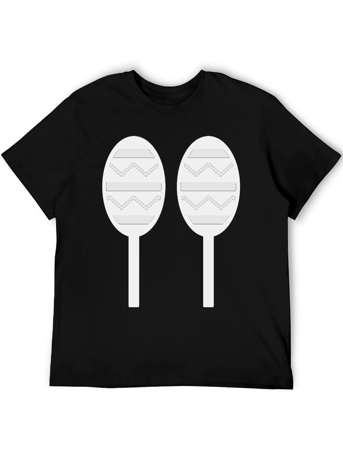 Maraca Graphic Tee - Black Cotton T-Shirt