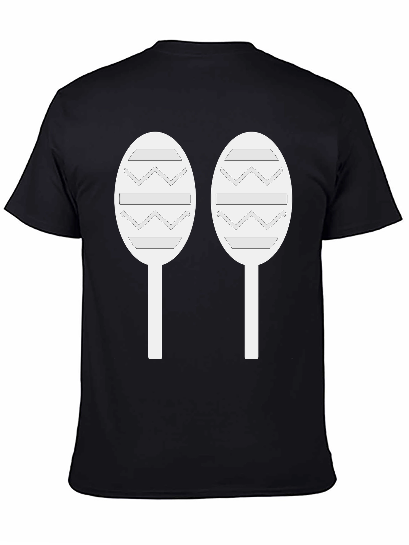 Maraca Graphic Tee - Black Cotton T-Shirt