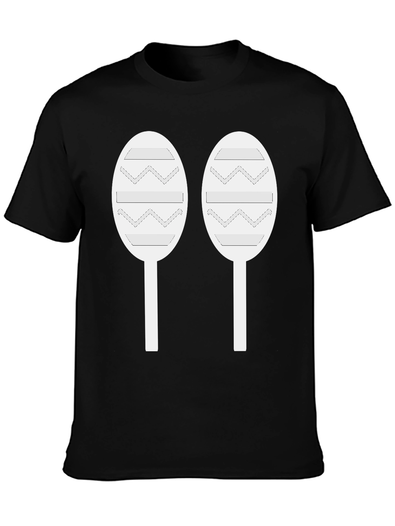 Maraca Graphic Tee - Black Cotton T-Shirt