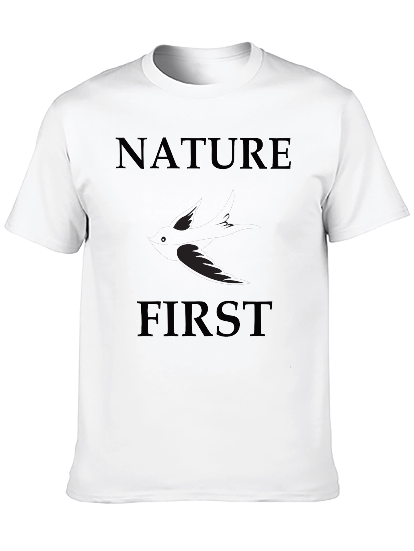Nature First Graphic Tee - Black