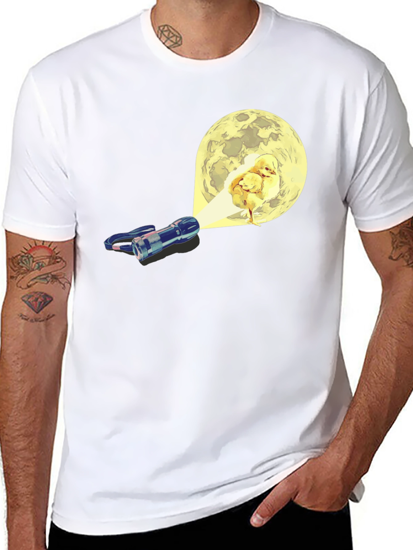 Funny Chick Moon T-Shirt
