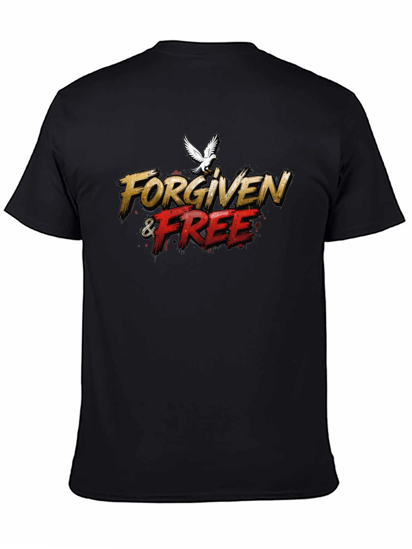 Forgiven & Free Graphic Tee - Black