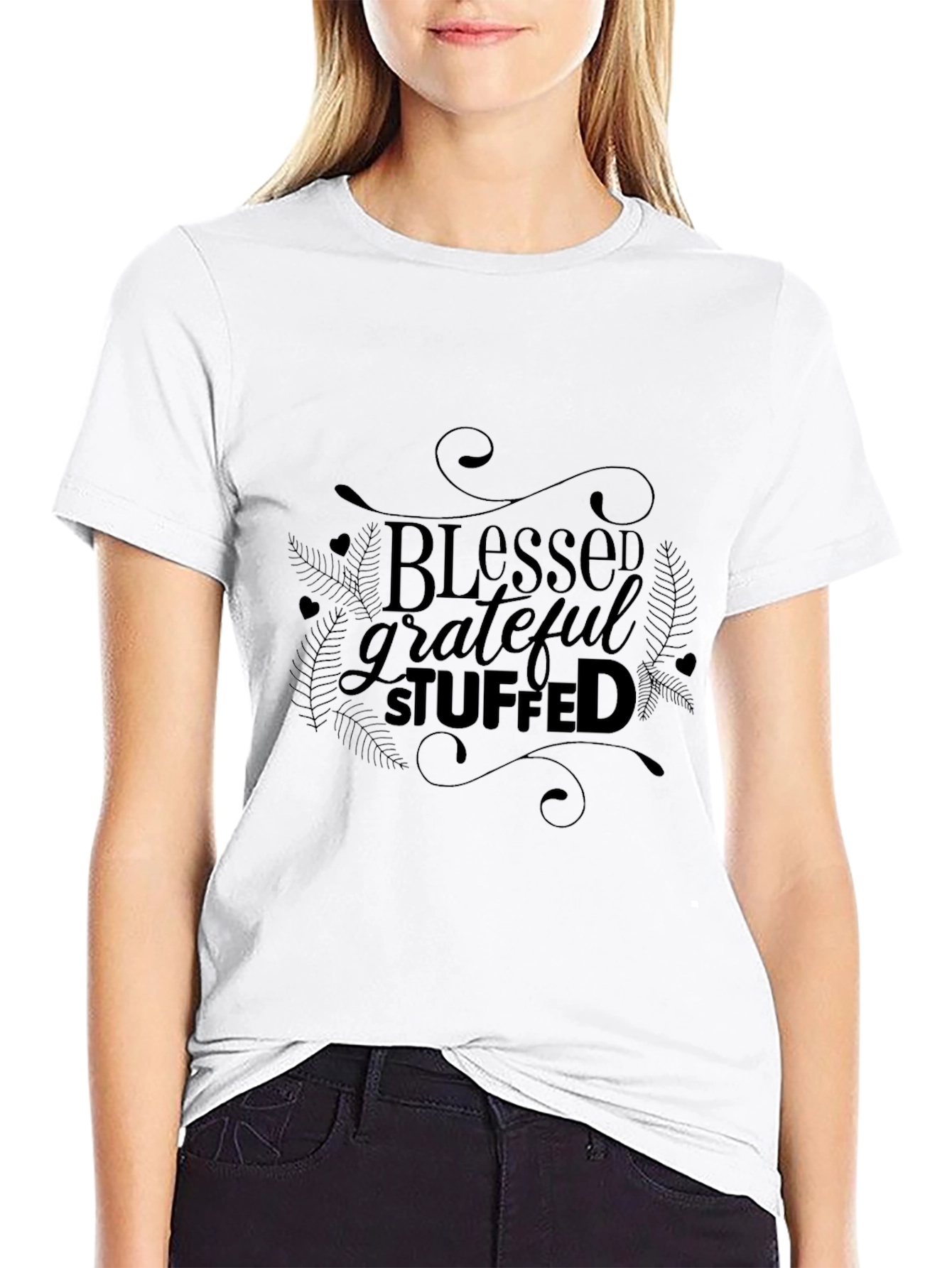 Blessed Grateful Stuffed Thanksgiving T-Shirt