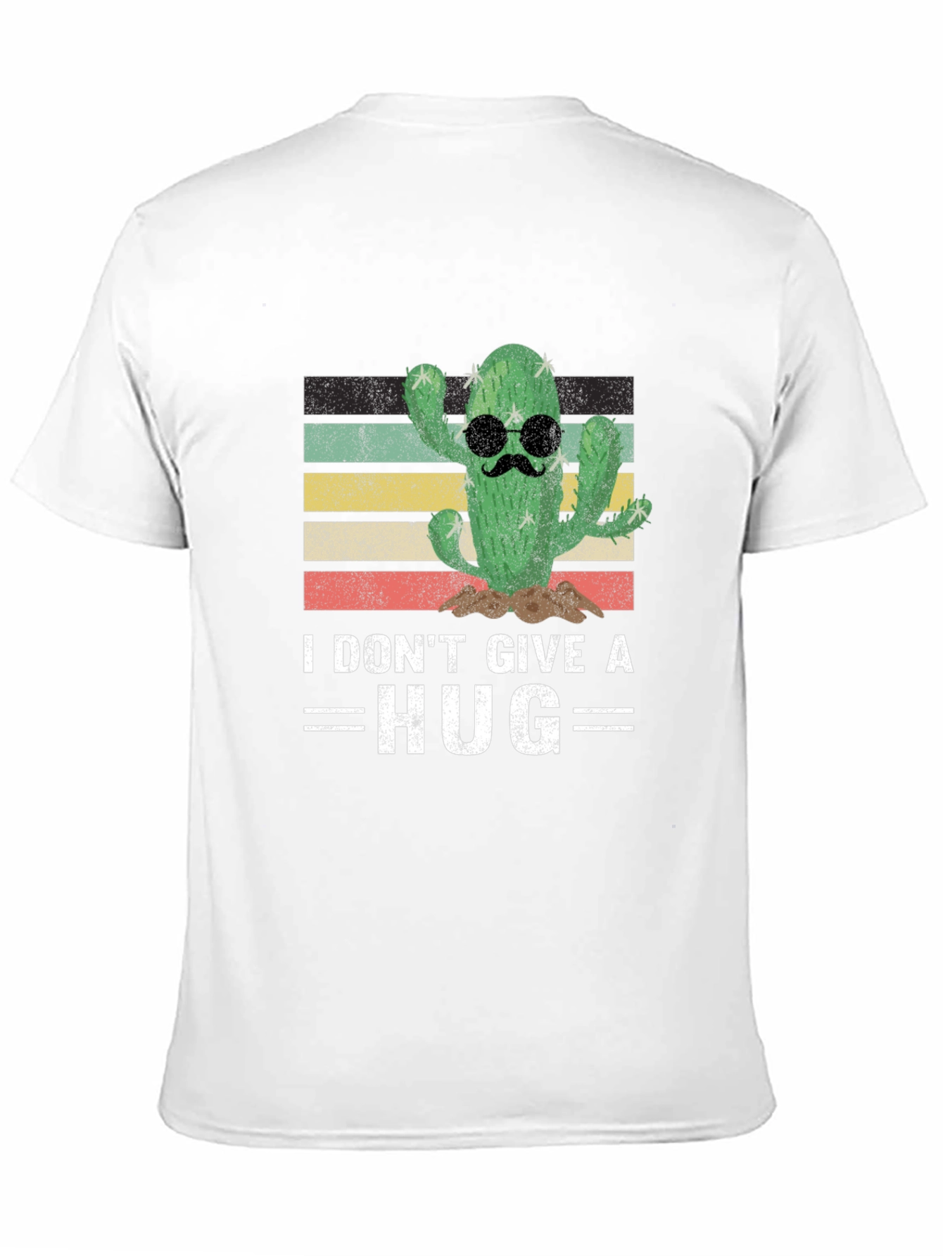 I Dont Give A Hug Cactus Graphic T-Shirt