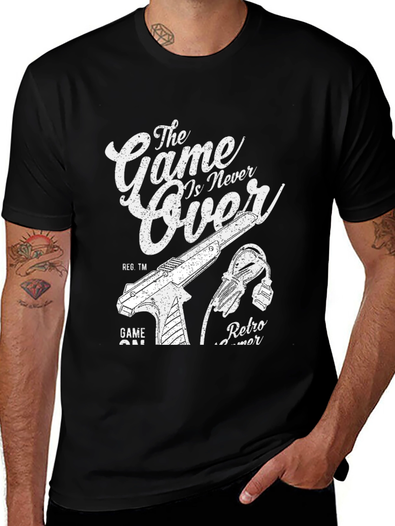 Retro Gamer T-Shirt - The Game Is Never Over