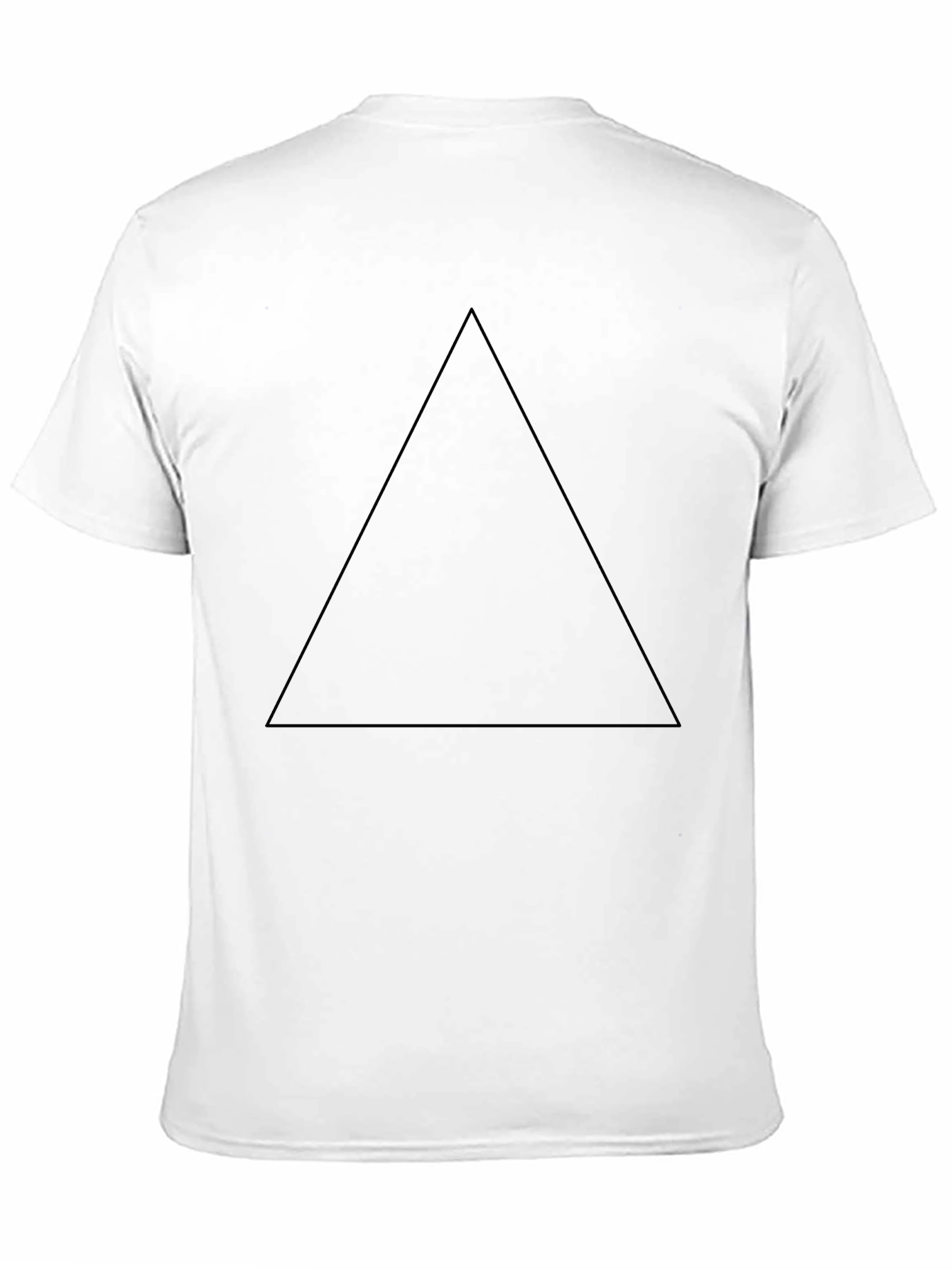 Minimalist Black Triangle Graphic T-Shirt