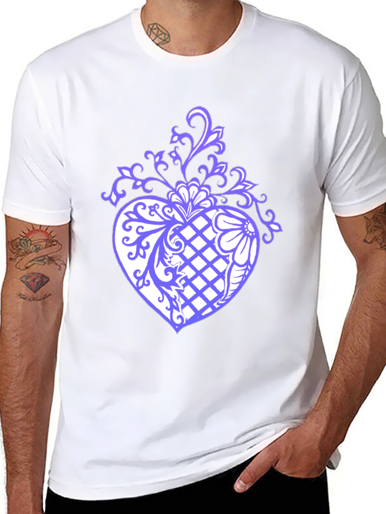Floral Heart Graphic T-Shirt
