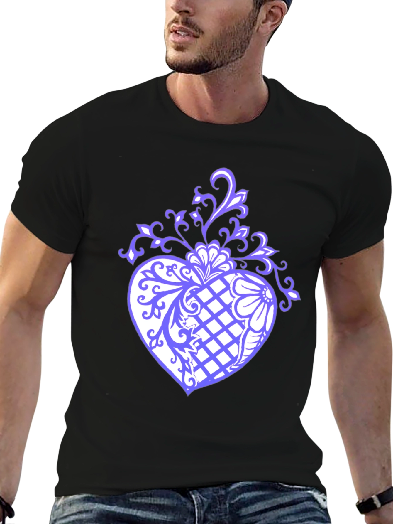 Floral Heart Graphic T-Shirt