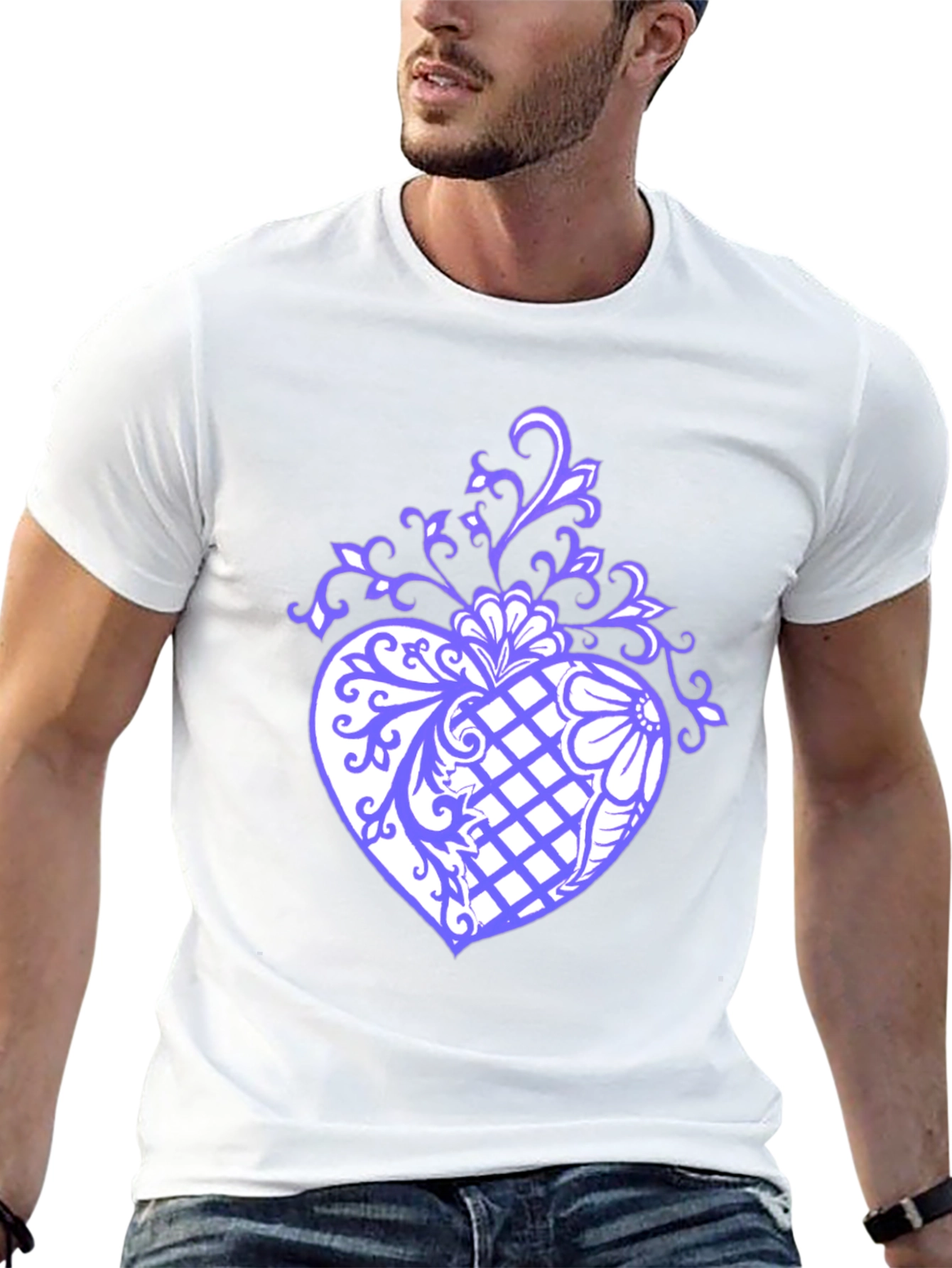 Floral Heart Graphic T-Shirt