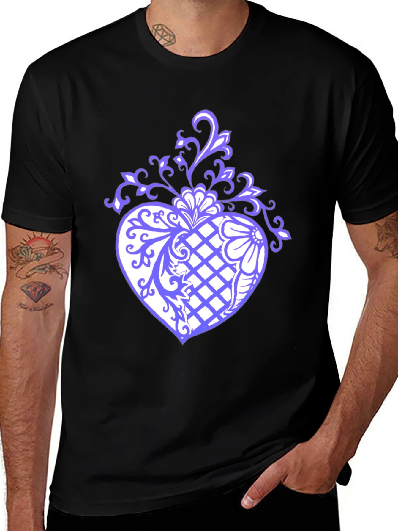 Floral Heart Graphic T-Shirt