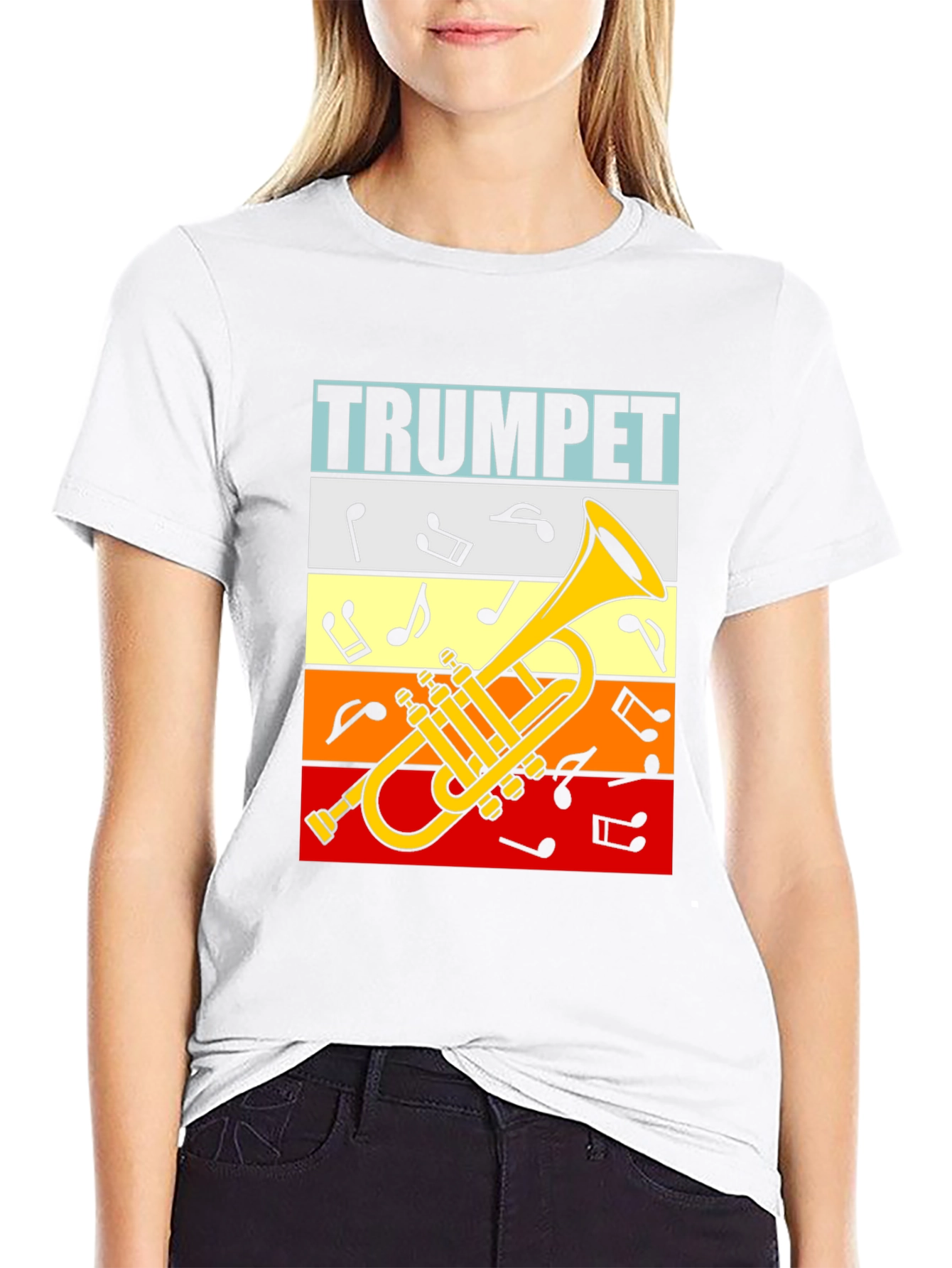 Trumpet Graphic Tee - Music Lover T-Shirt