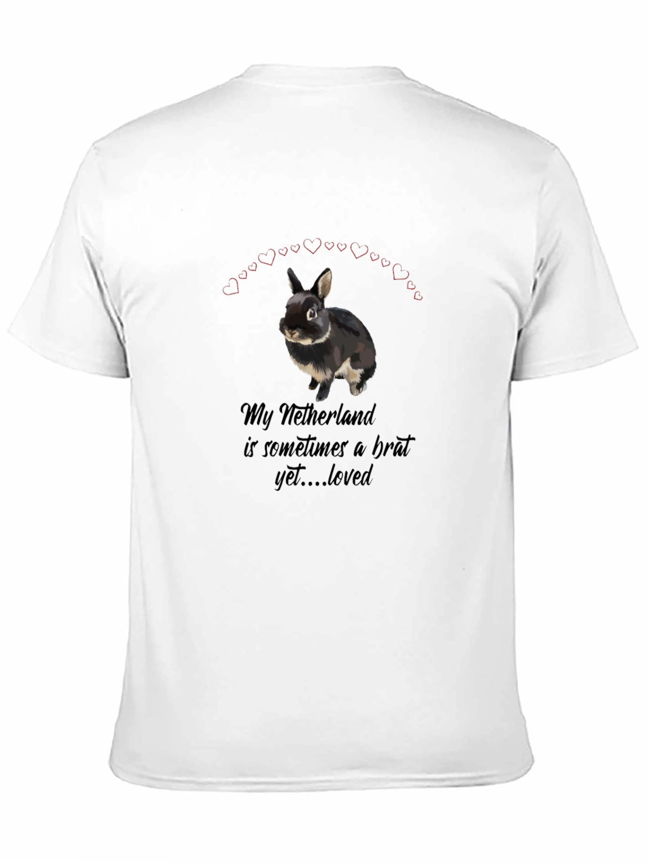 Netherlands Dwarf Rabbit Pet Lover Graphic Tee