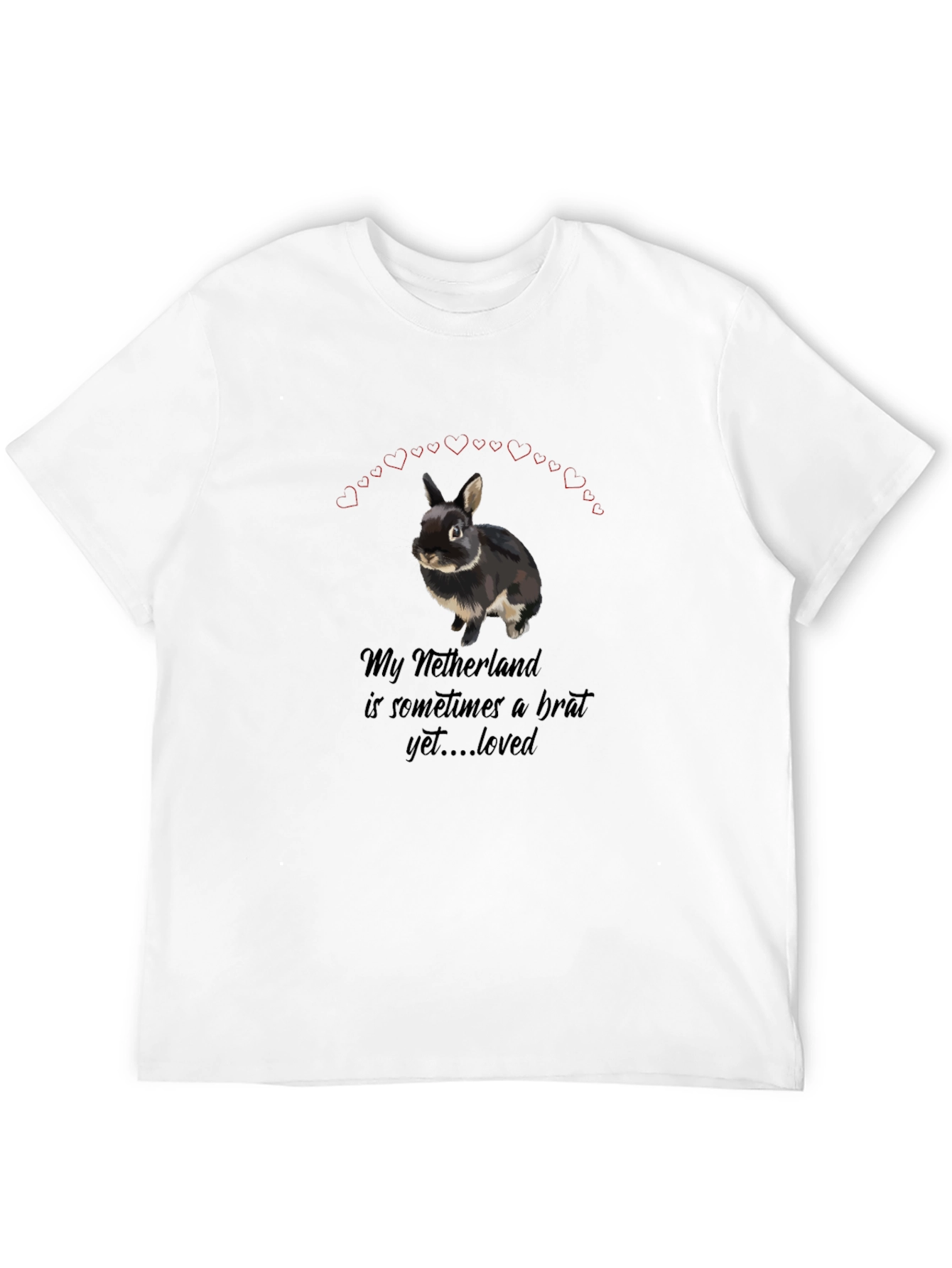 Netherlands Dwarf Rabbit Pet Lover Graphic Tee