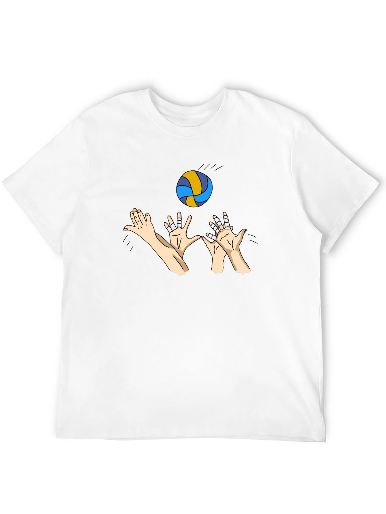 Volleyball Player Graphic Black T-Shirt