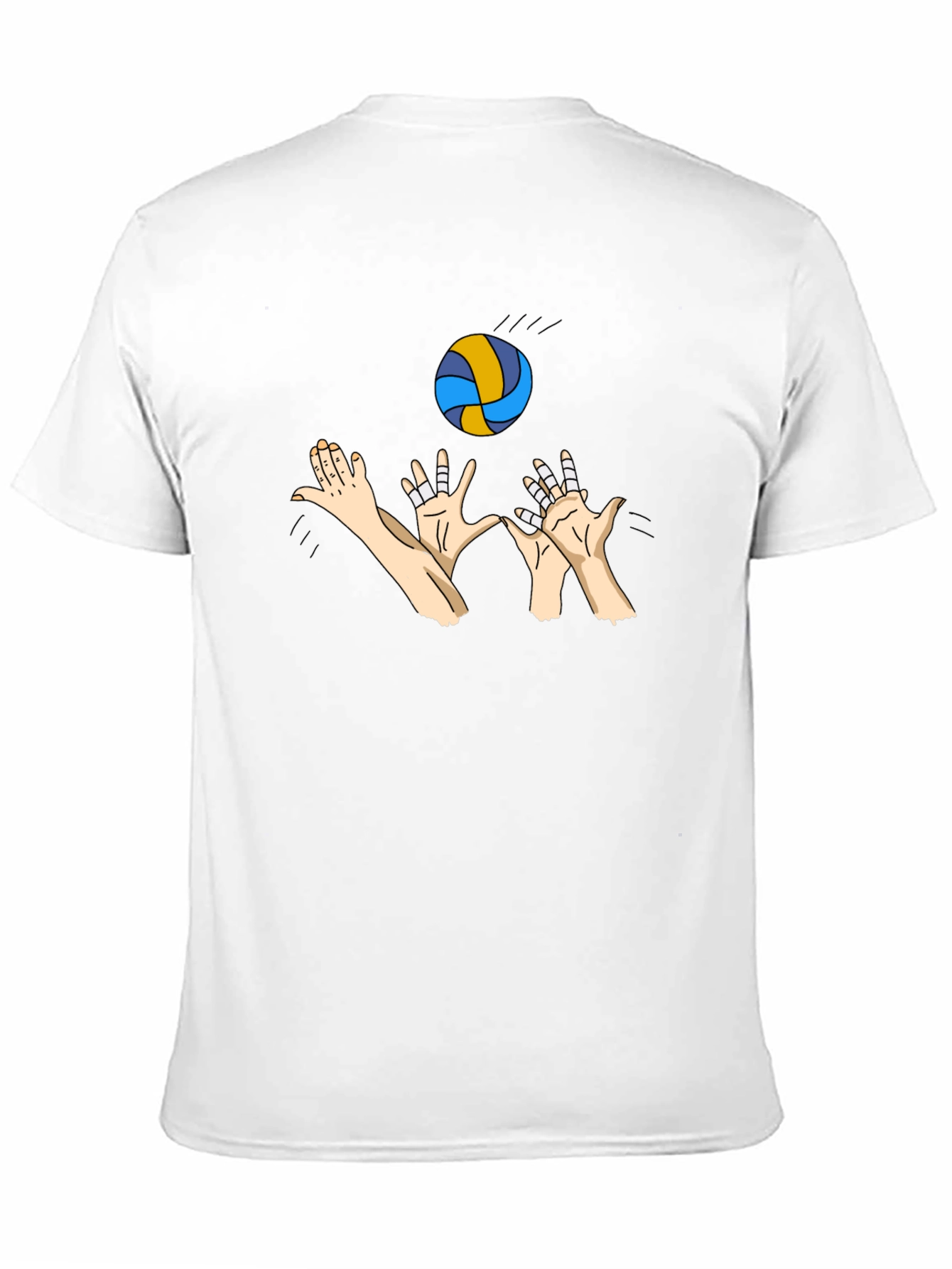 Volleyball Player Graphic Black T-Shirt