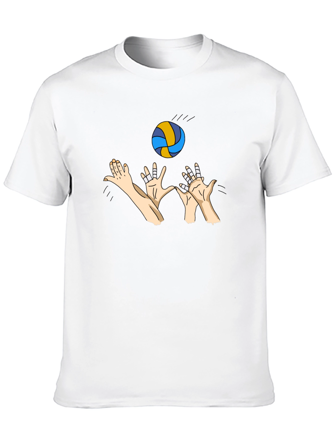 Volleyball Player Graphic Black T-Shirt