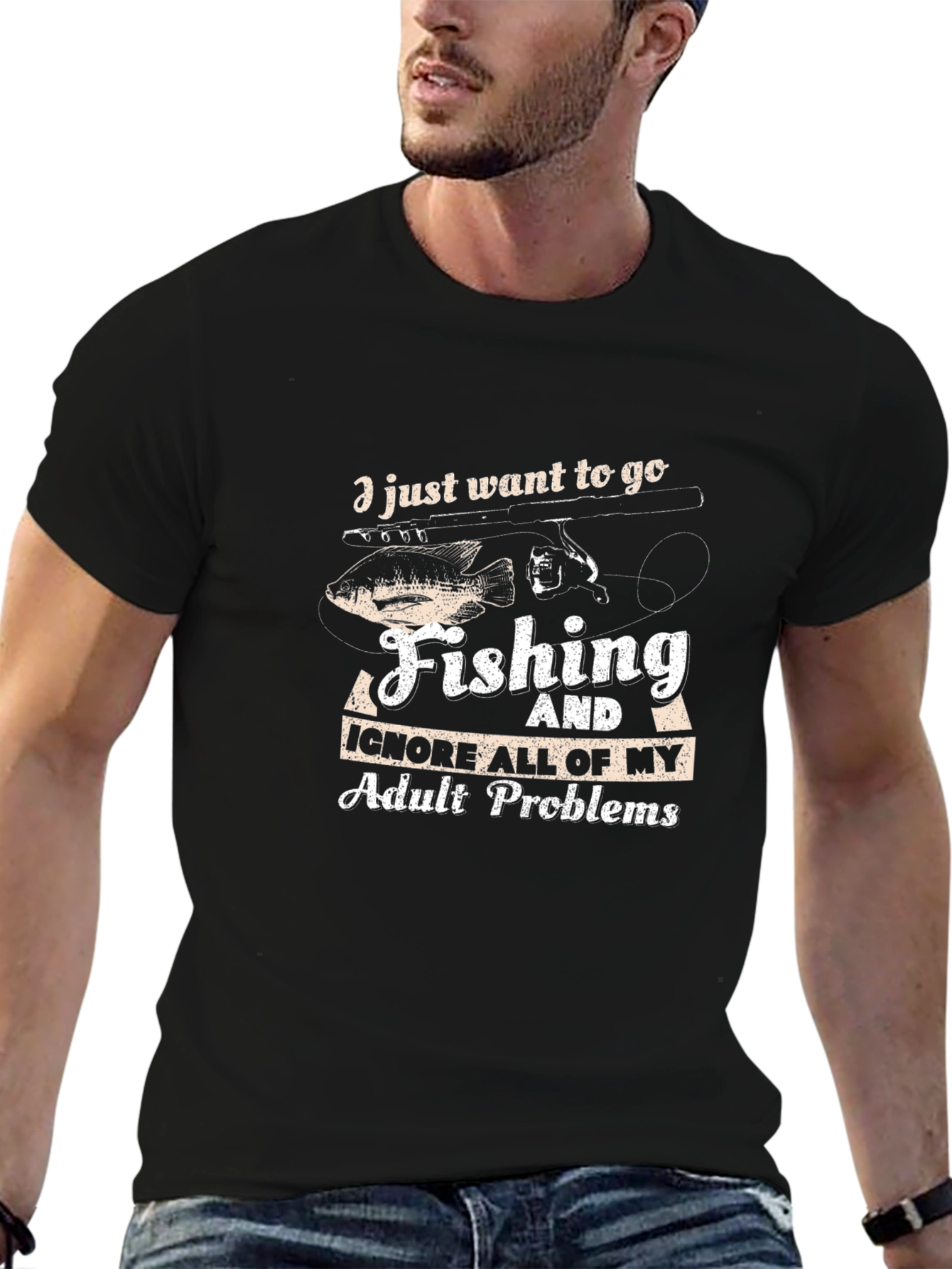 Fishing T-Shirt: Ignore Adult Problems